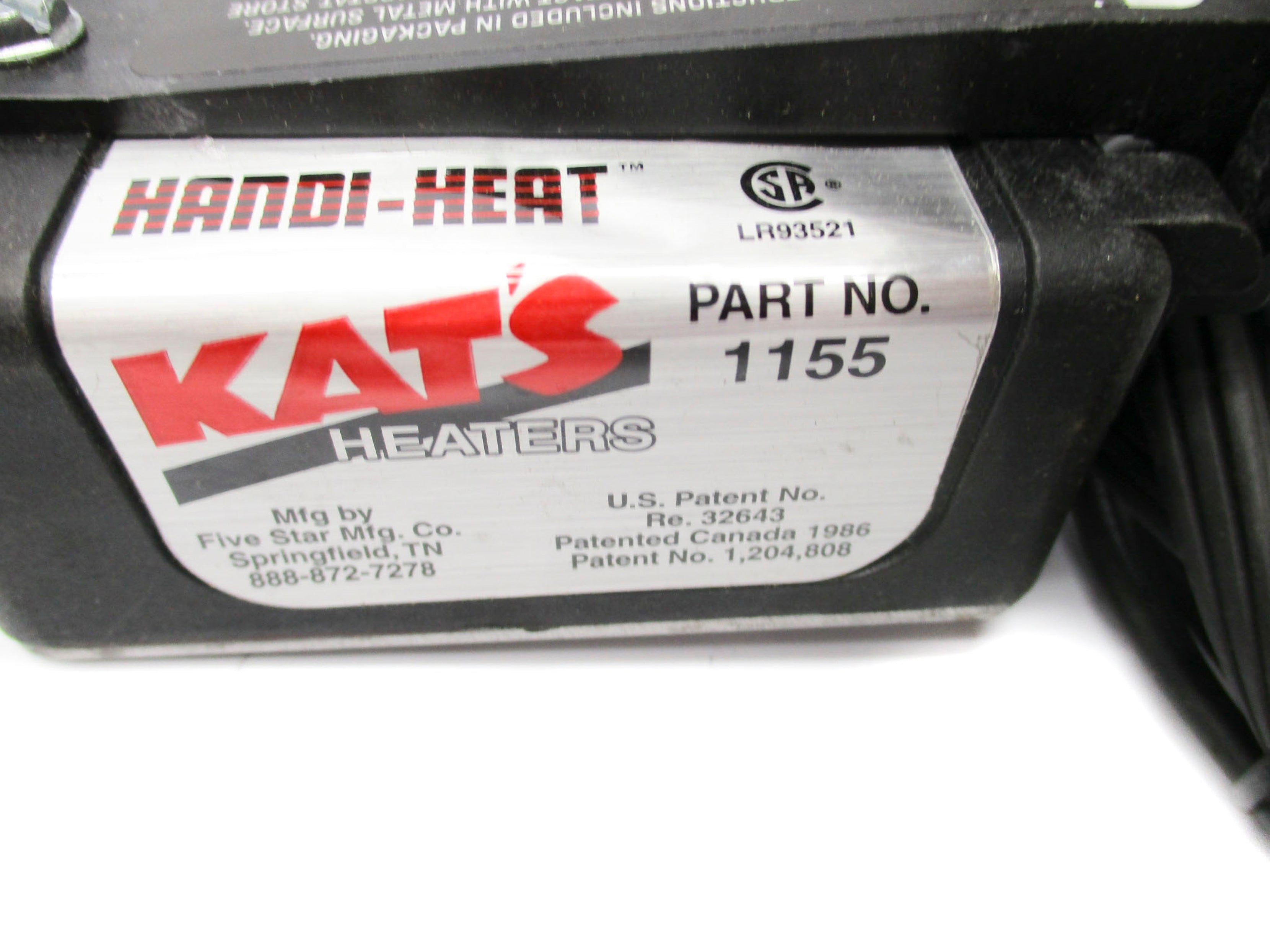 HANDI-HEAT KAT'S 1155 UNMP