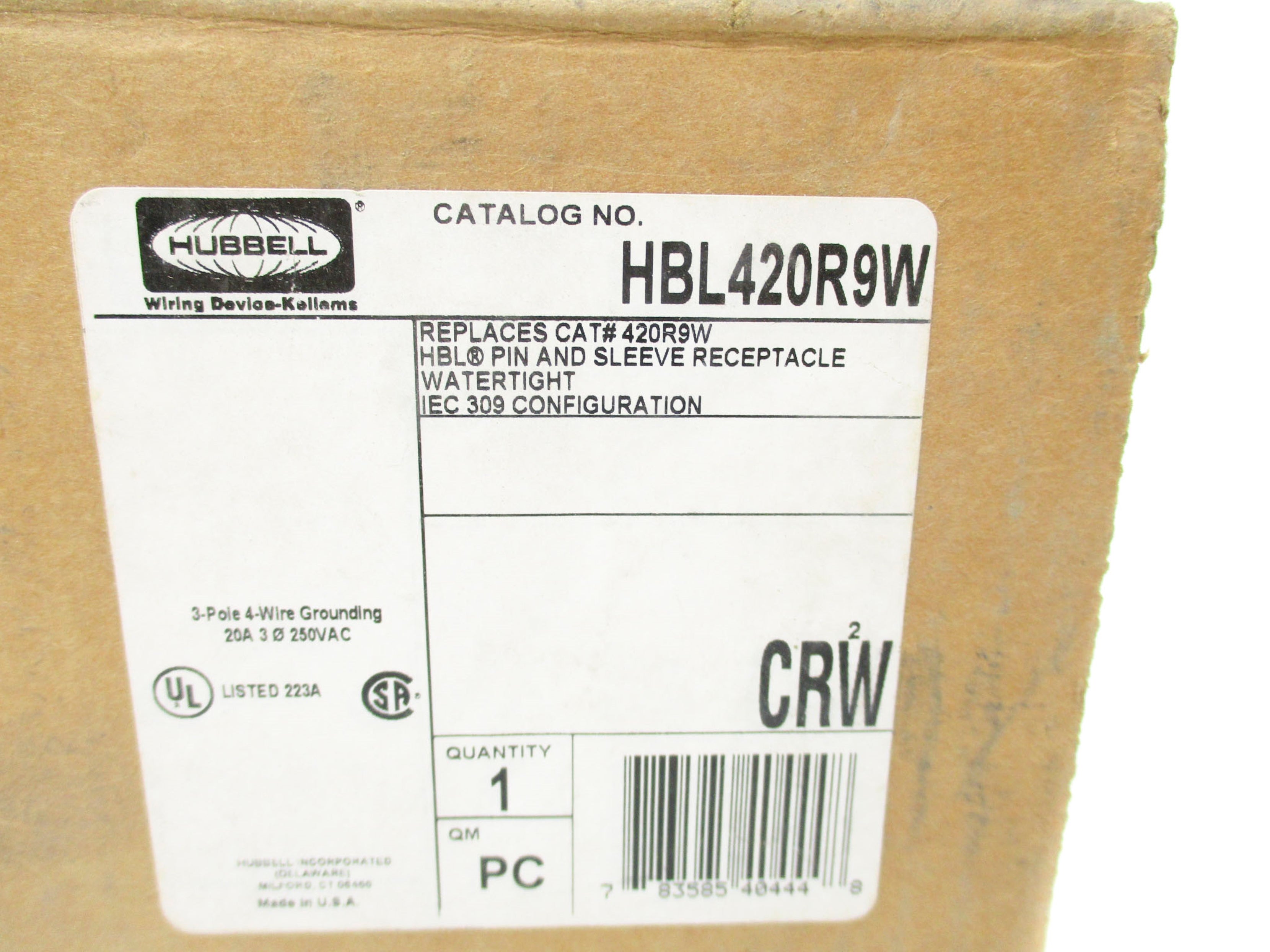 HUBBELL HBL420R9W NSMP