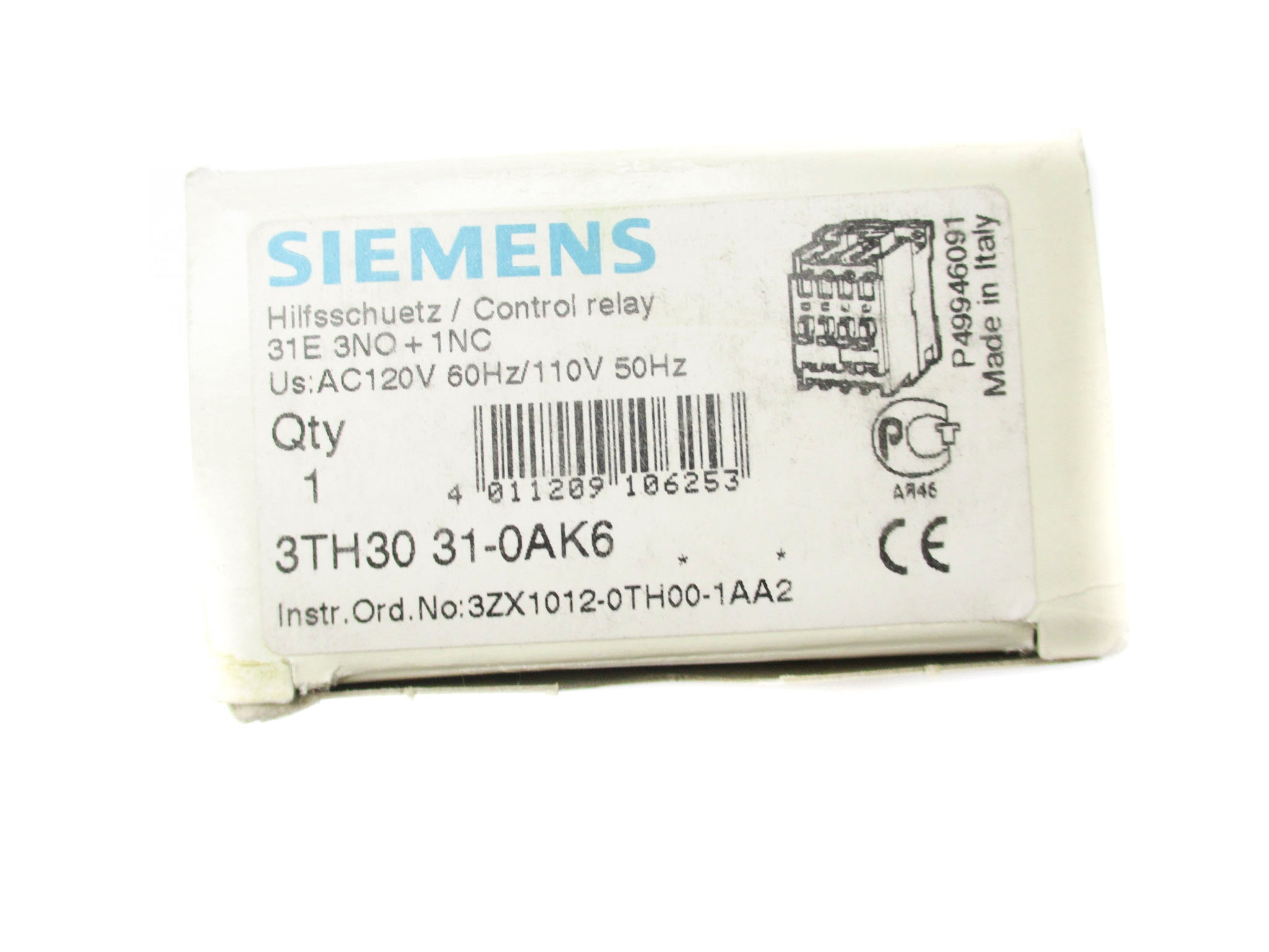 SIEMENS 3TH3031-0AK6 110/120V NSMP
