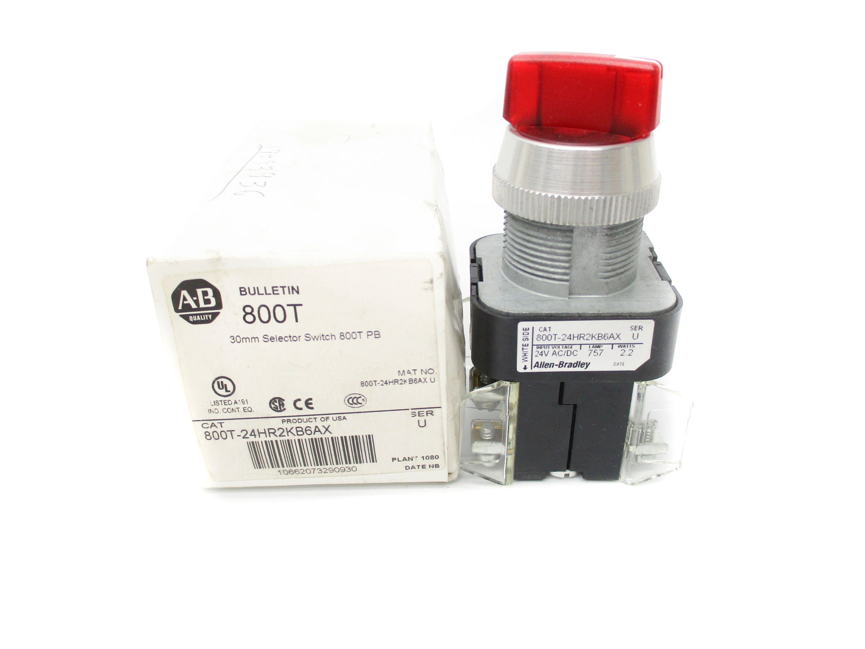 INDUSTRIAL SPARE PART 800T-24HR2KB6AX SER. U 24VAC/DC (WH) NSMP
