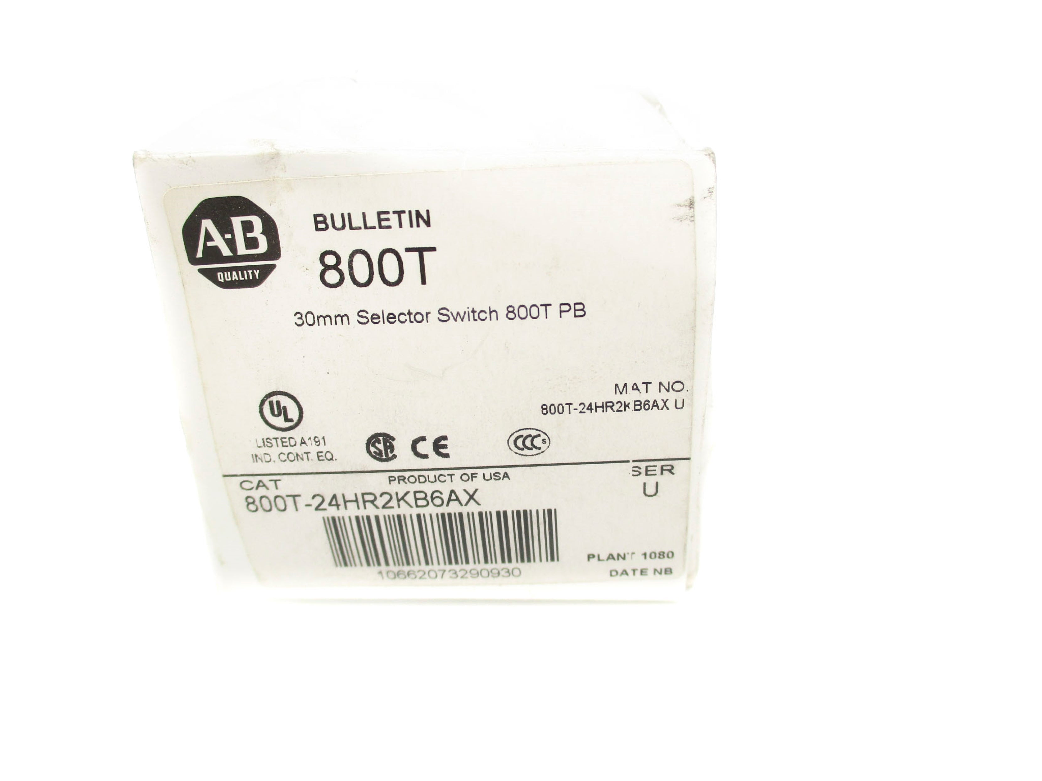 INDUSTRIAL SPARE PART 800T-24HR2KB6AX SER. U 24VAC/DC (WH) NSMP