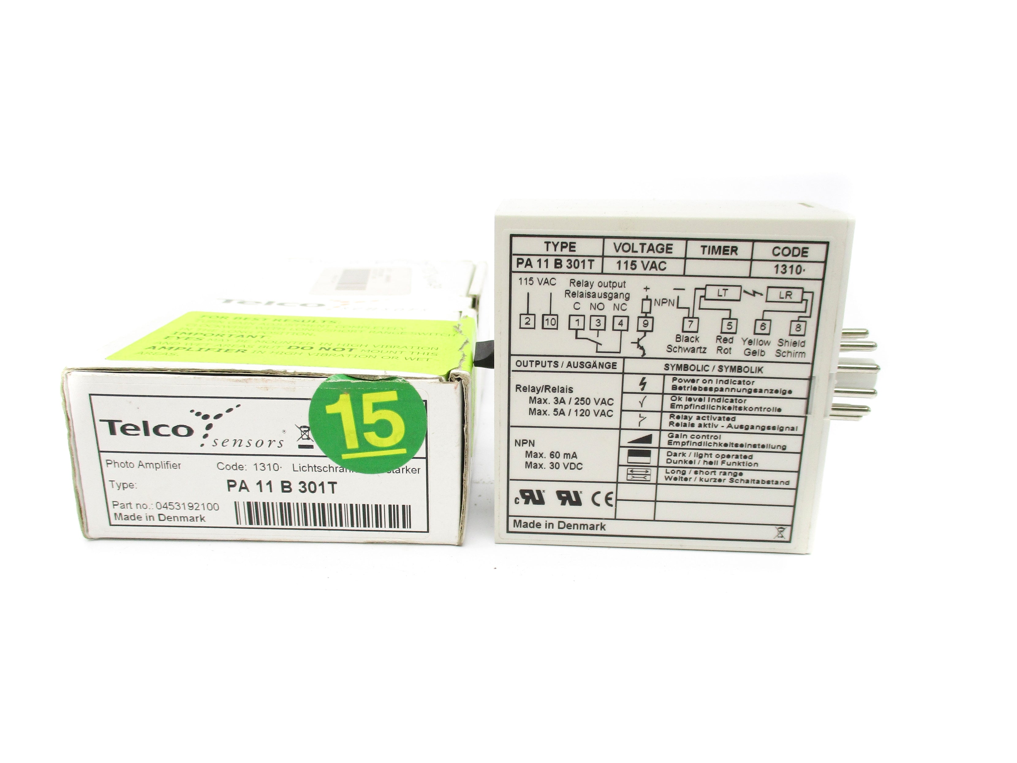 TELCO PA11B301T 115VAC NSMP