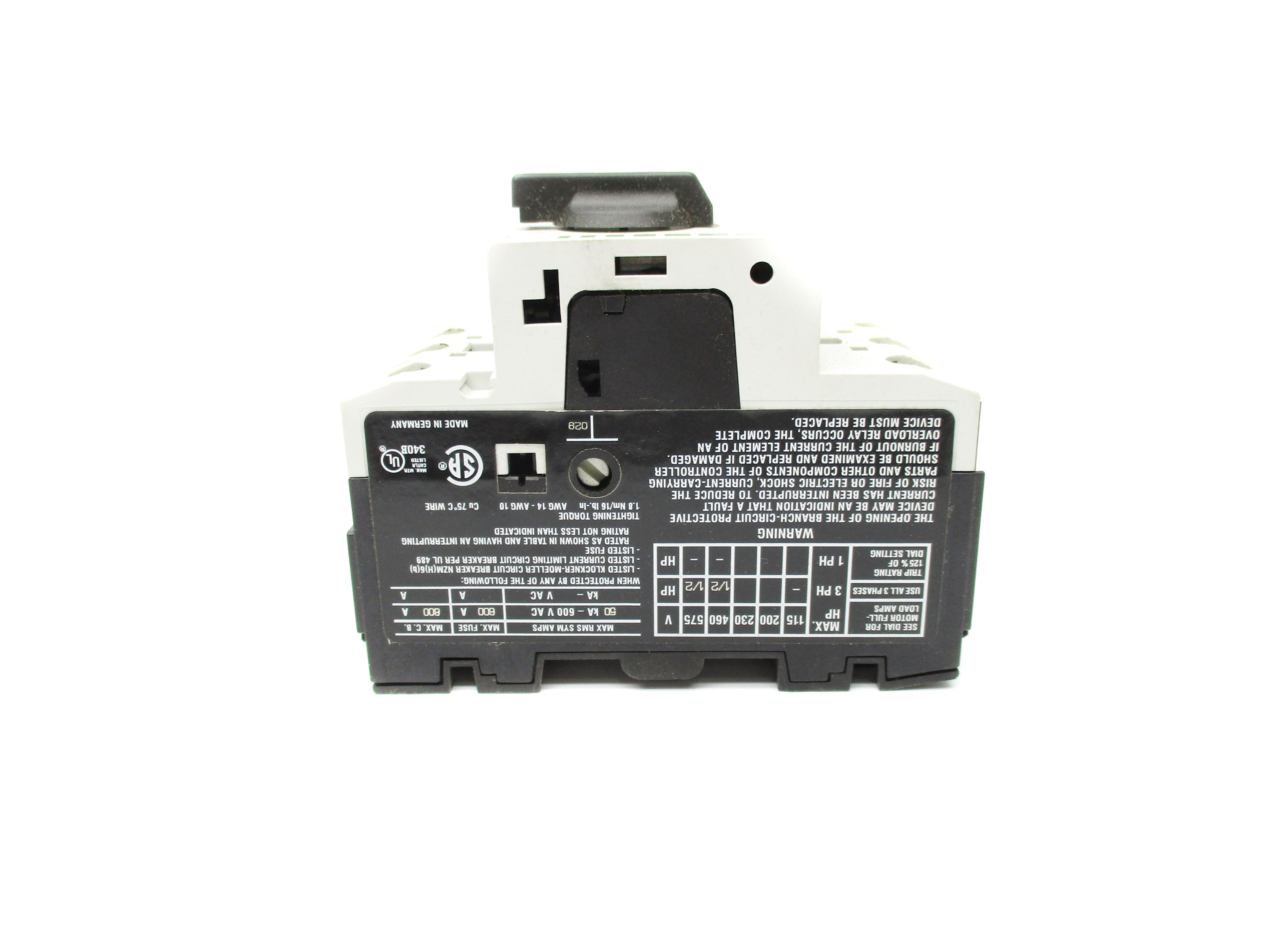 KLOCKNER MOELLER PKZM0-1 NSNP
