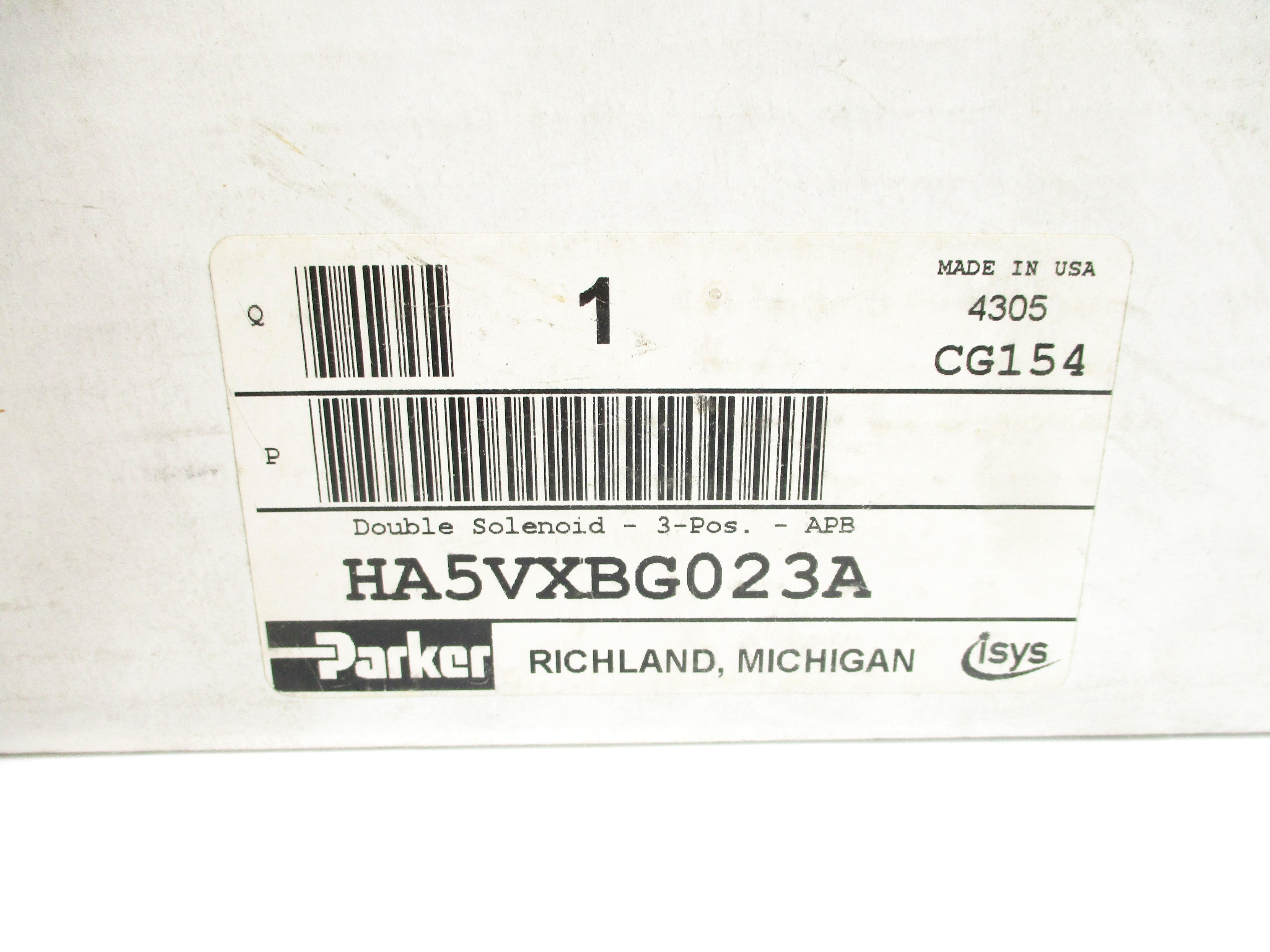 PARKER HA5VXBG023A 145PSIG NSMP