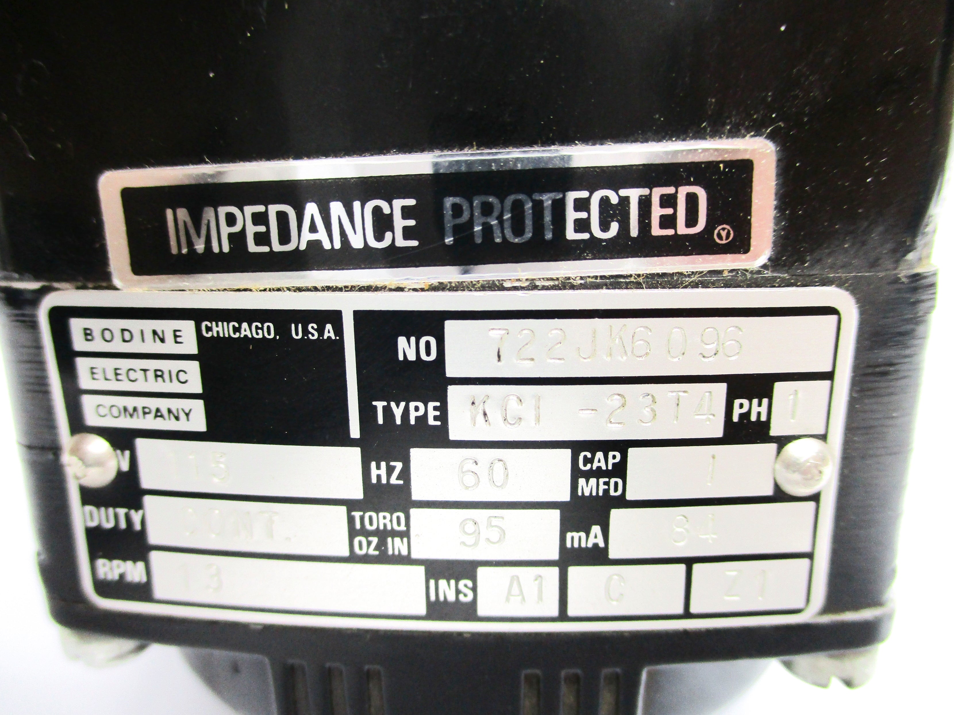 BODINE ELECTRIC KCI-23T4 UNMP