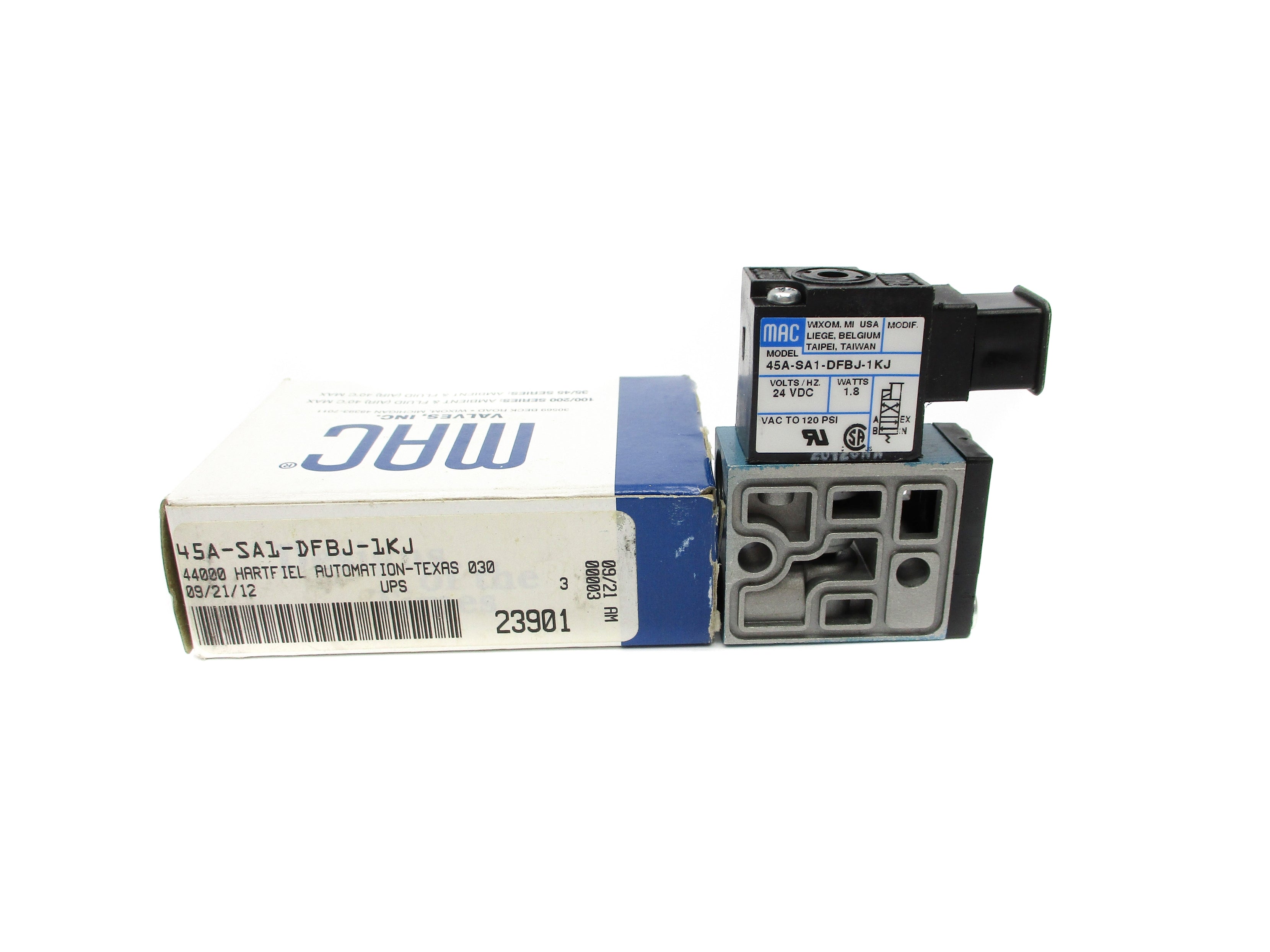 MAC 45A-SA1-DFBJ-1KF 24VDC 120PSI NSMP