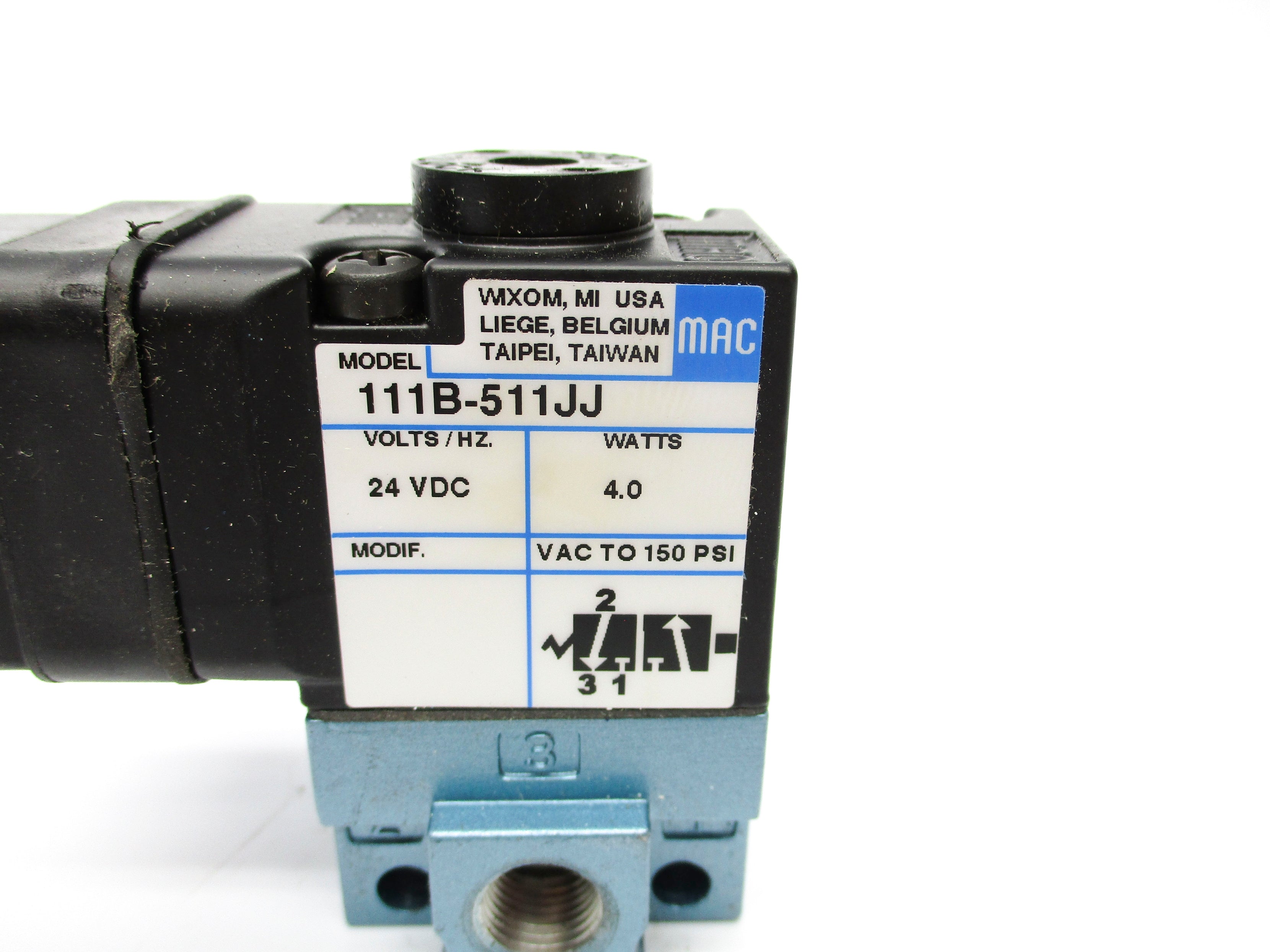 MAC 111B-511JJ 24VDC 150PSI NSNP