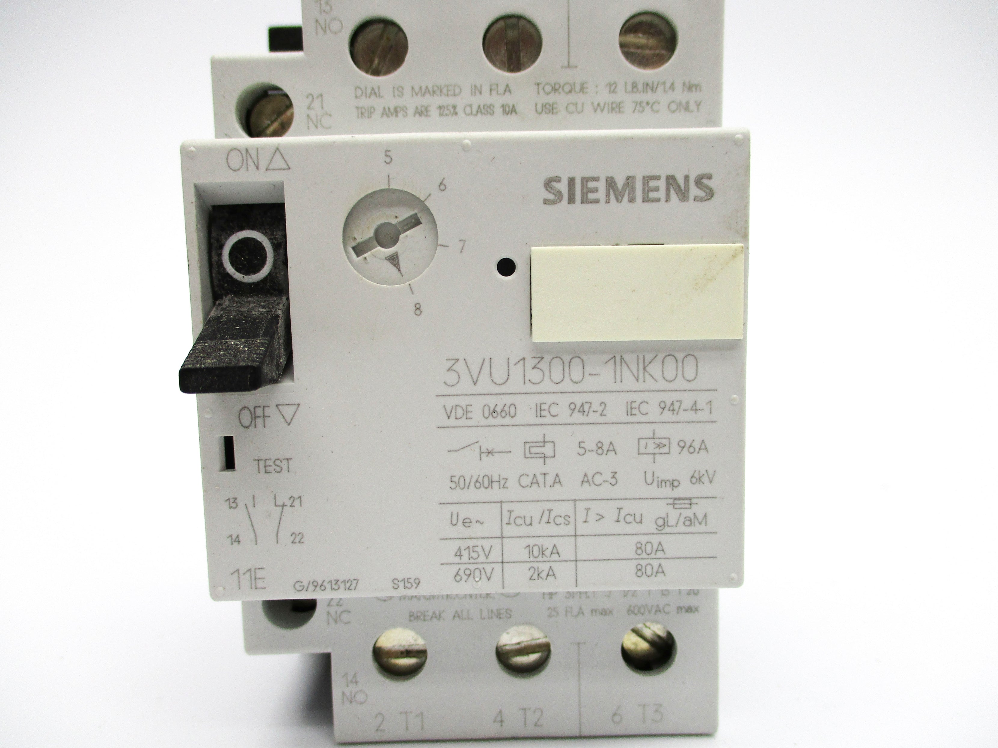 SIEMENS 3VU1300-1NK00 5-8A NSNP