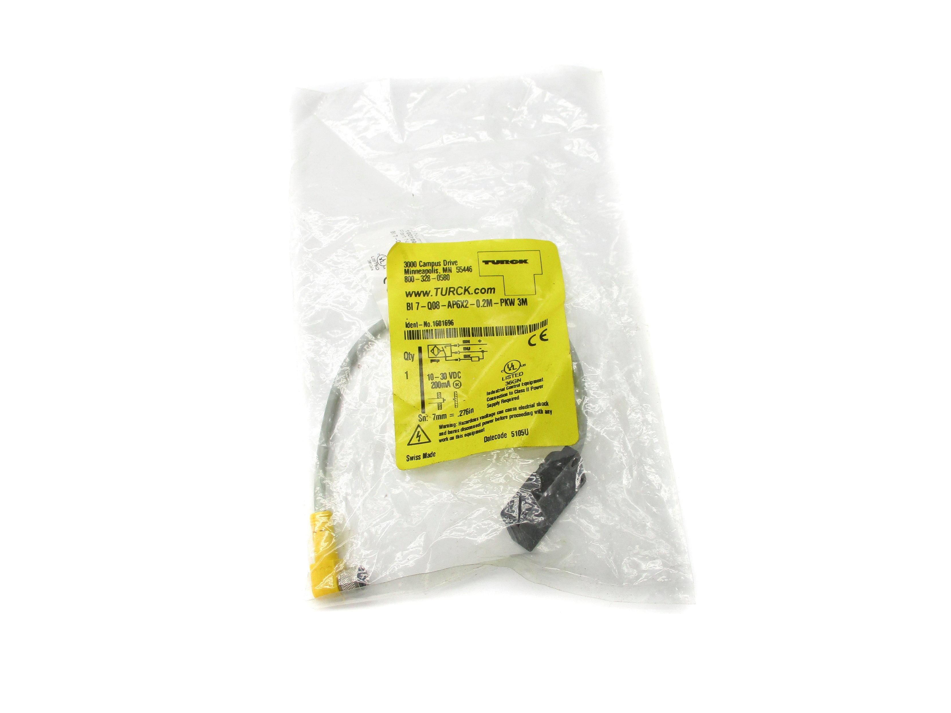 TURCK BI7-Q08-AP6X2-0.2M-PKW3M NSMP