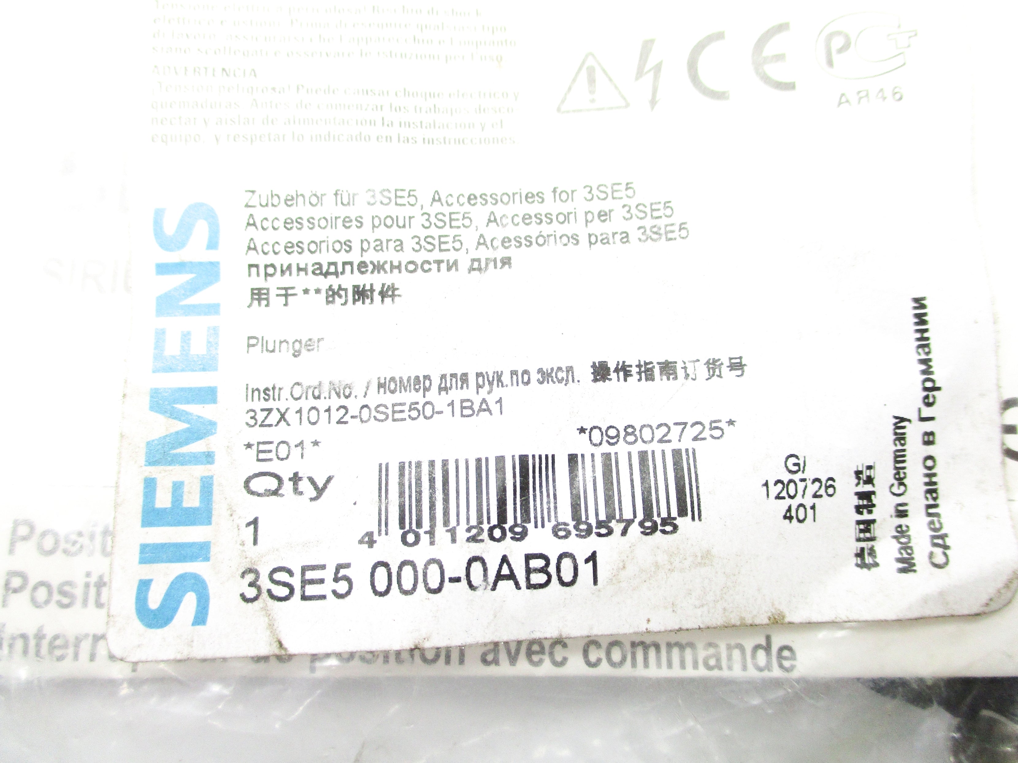 SIEMENS 3SE5000-0AB01 NSMP