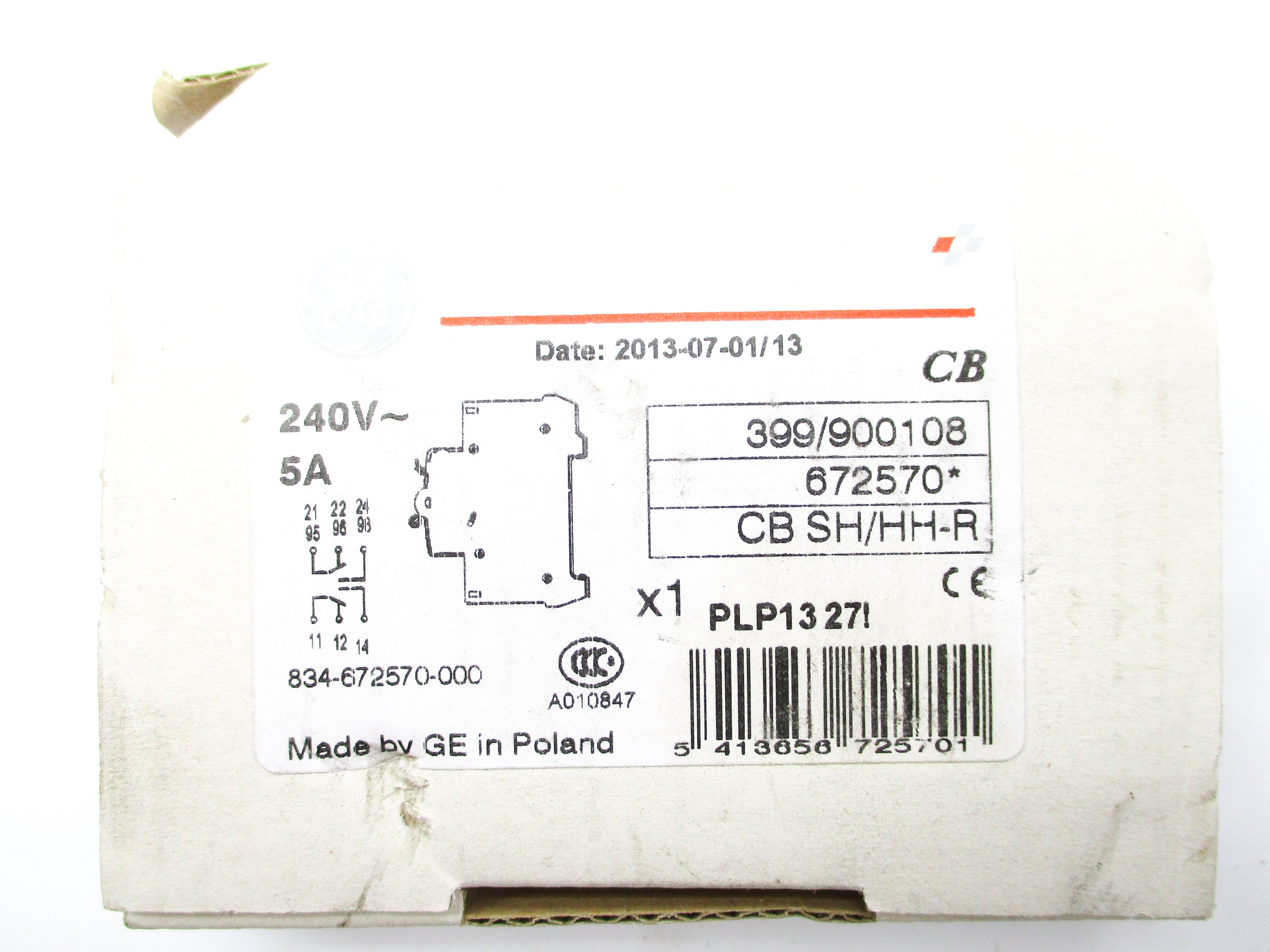 GENERAL ELECTRIC CBSH/HH-R NSMP