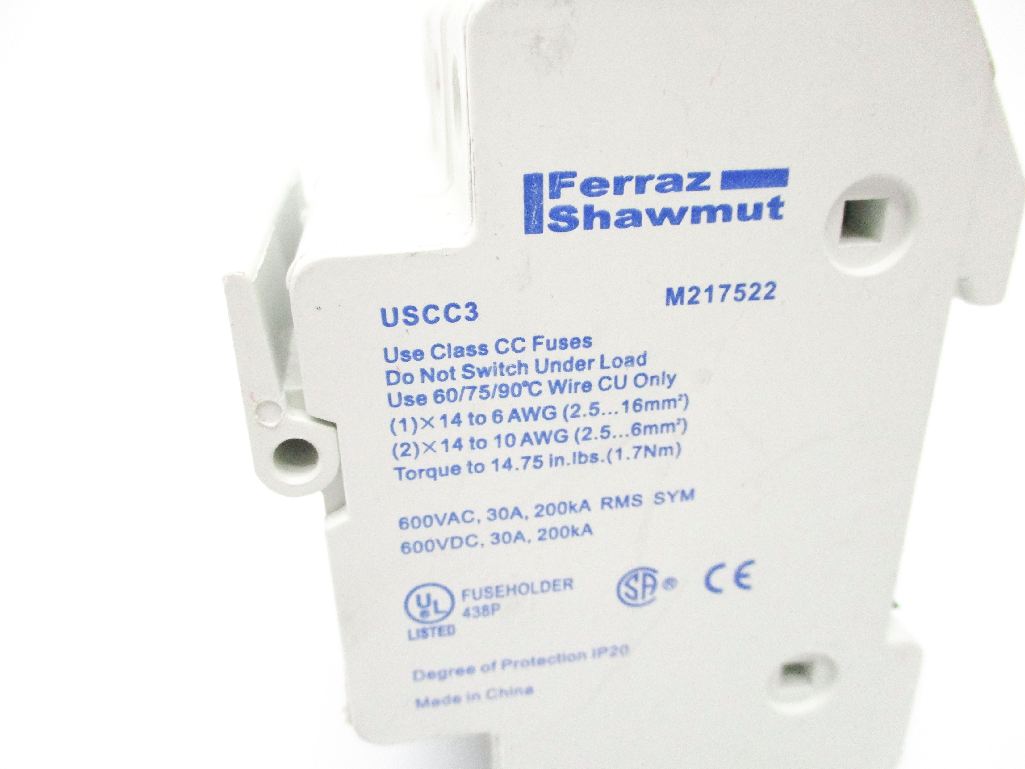 FERRAZ SHAWMUT USCC3 M217522 600VAC/DC 30A NSNP