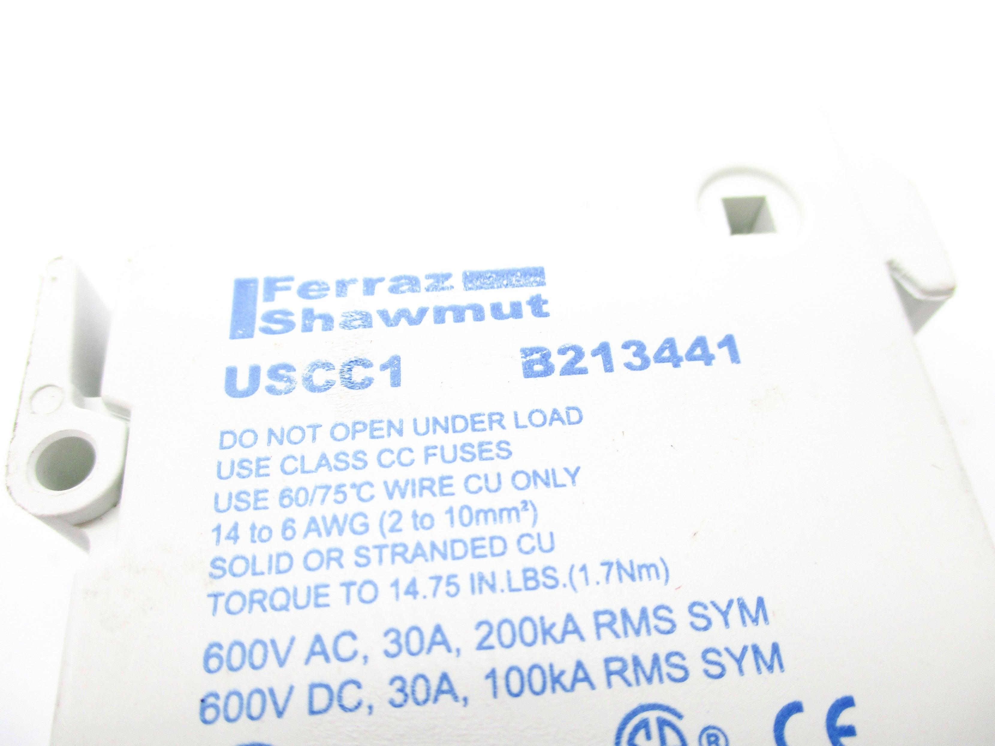 FERRAZ SHAWMUT USCC1 600VAC 30A NSNP