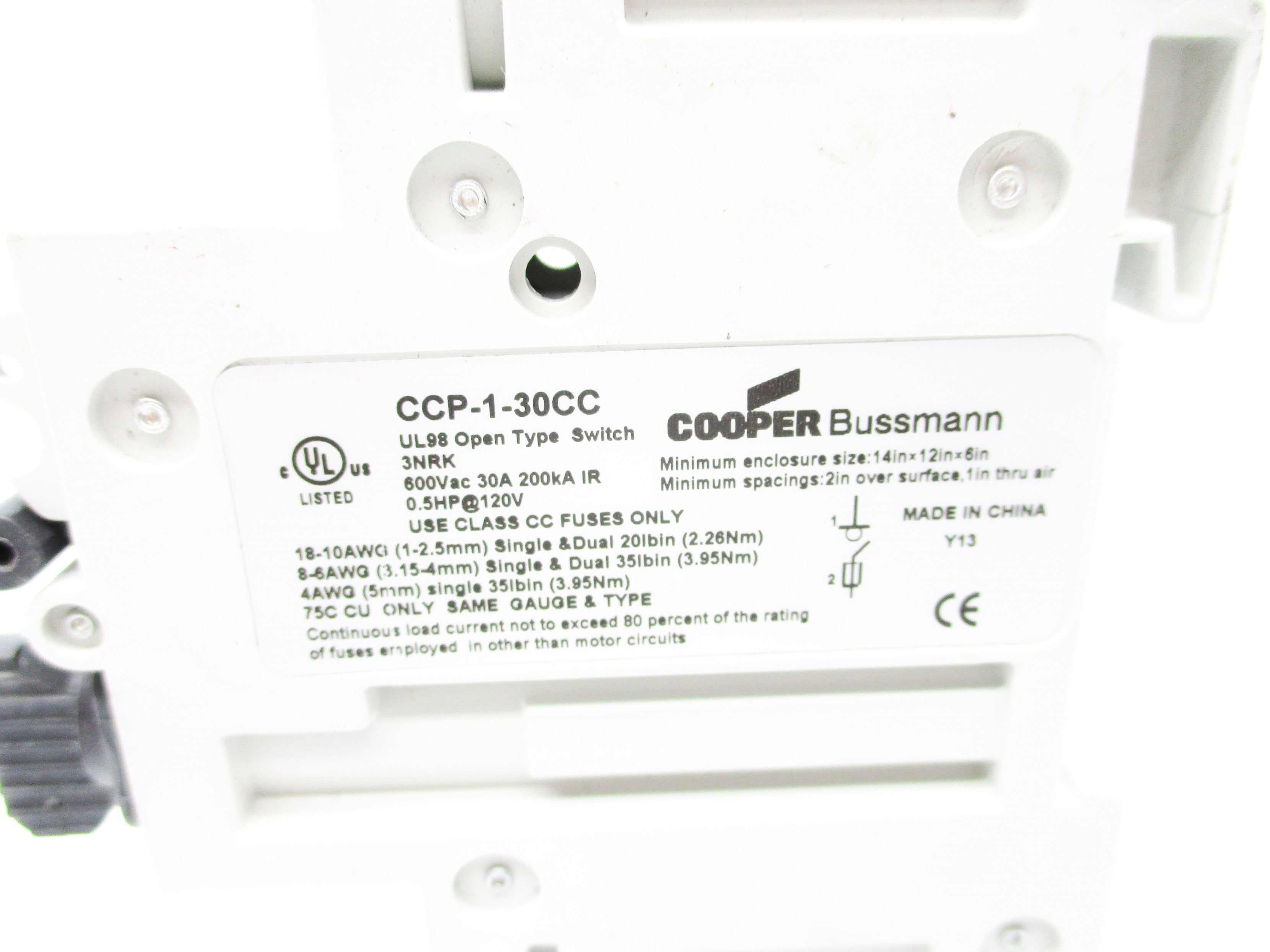 BUSSMANN CCP-1-30CC NSNP