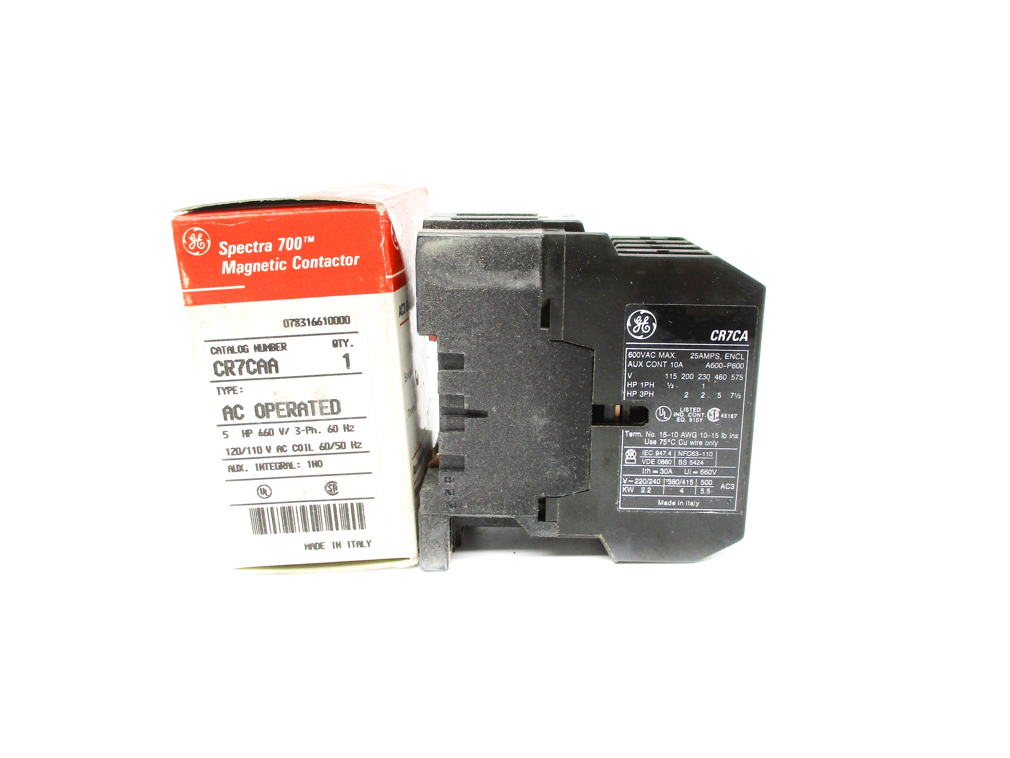 GENERAL ELECTRIC CR7CAA 110/120VAC NSMP