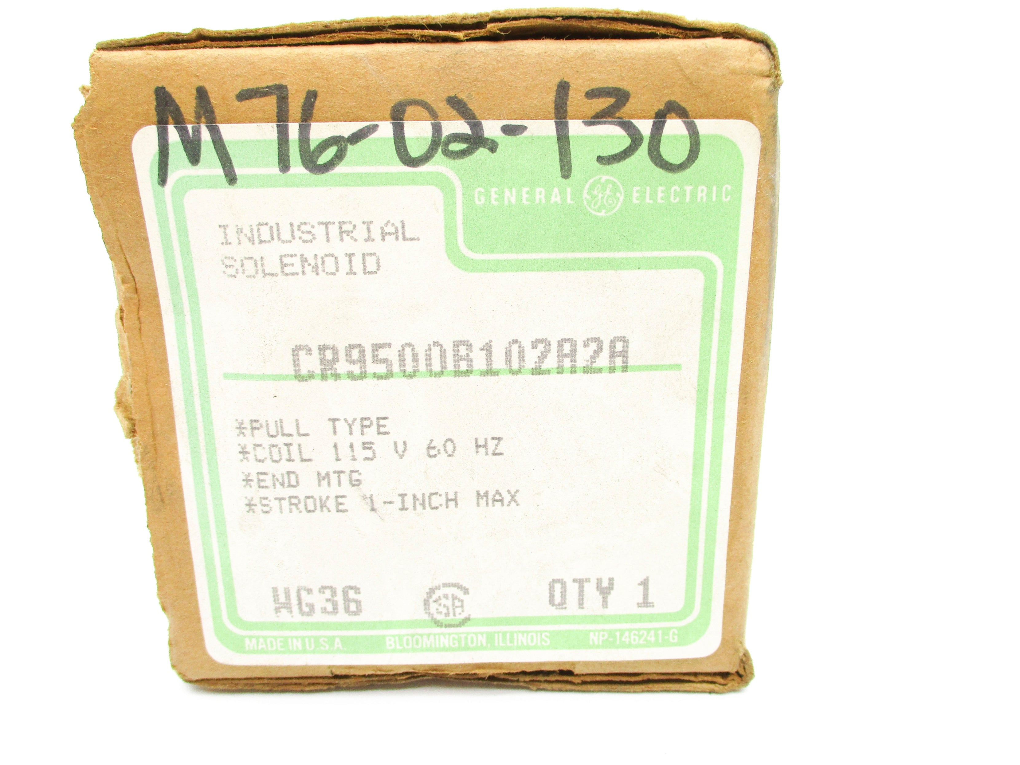 GENERAL ELECTRIC CR9500B102A2A 115V NSMP