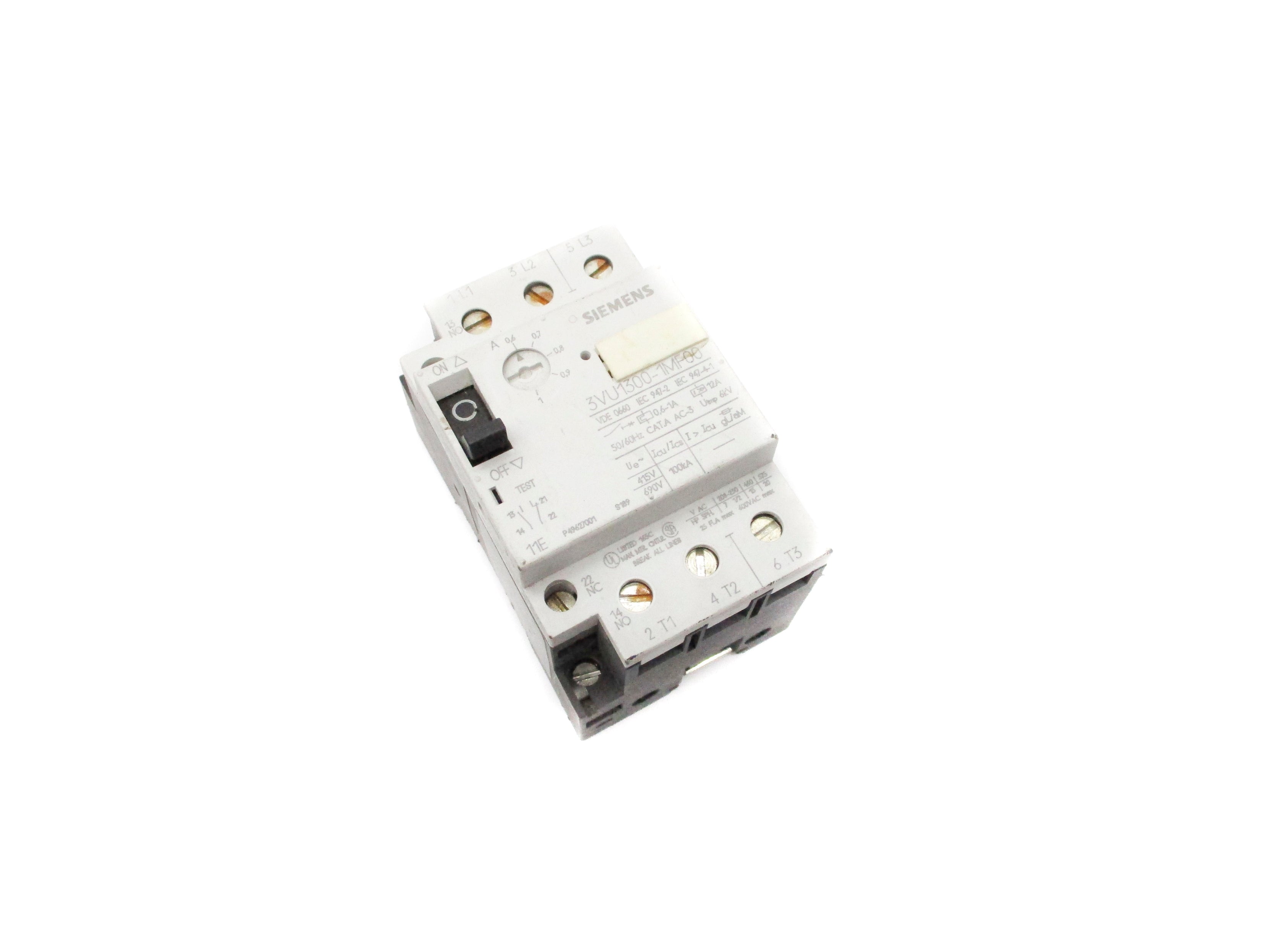 SIEMENS 3VU1300-1MF00 690V 0.6-1A UNMP