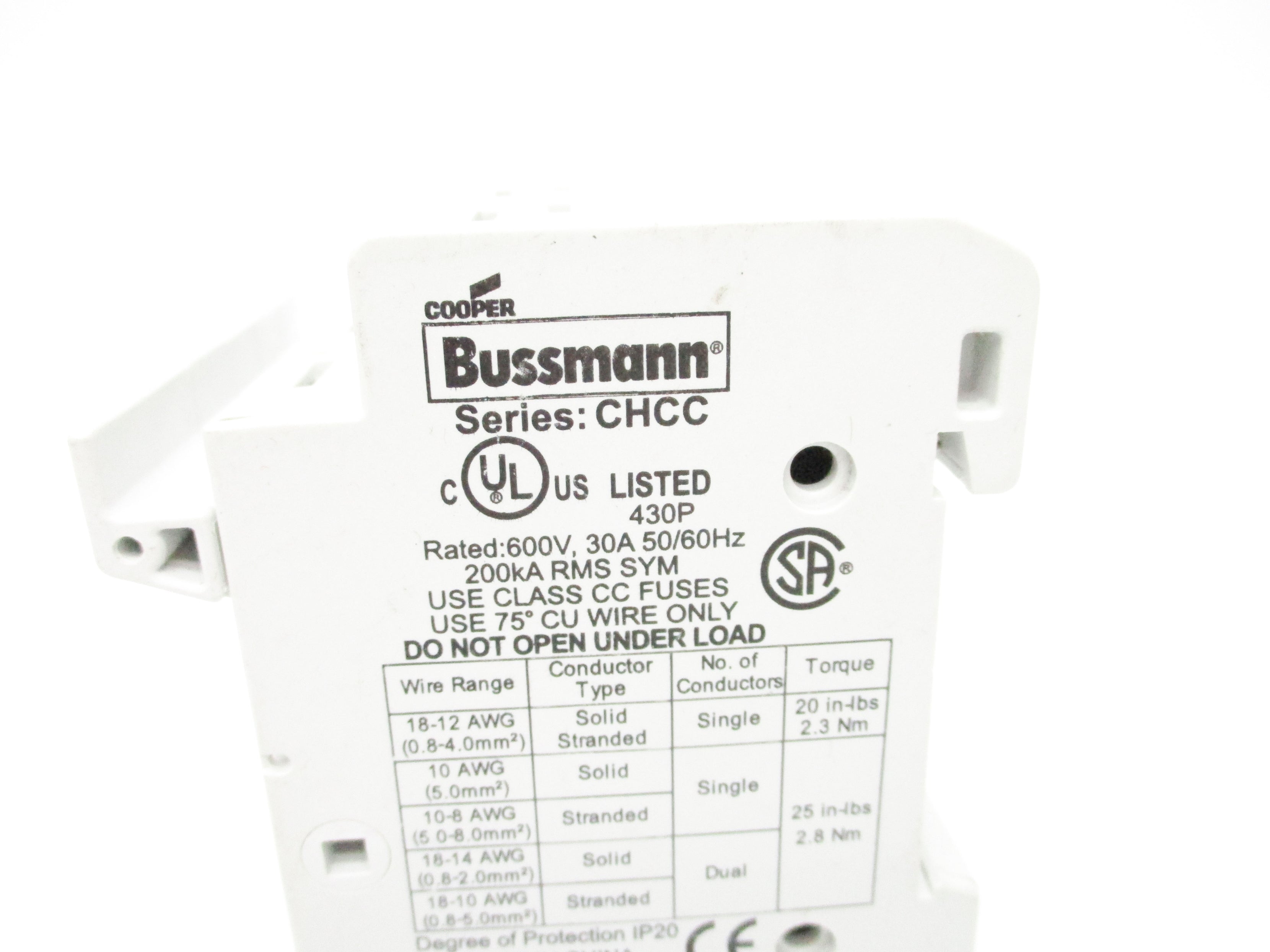 BUSSMANN CHCC3 UNMP