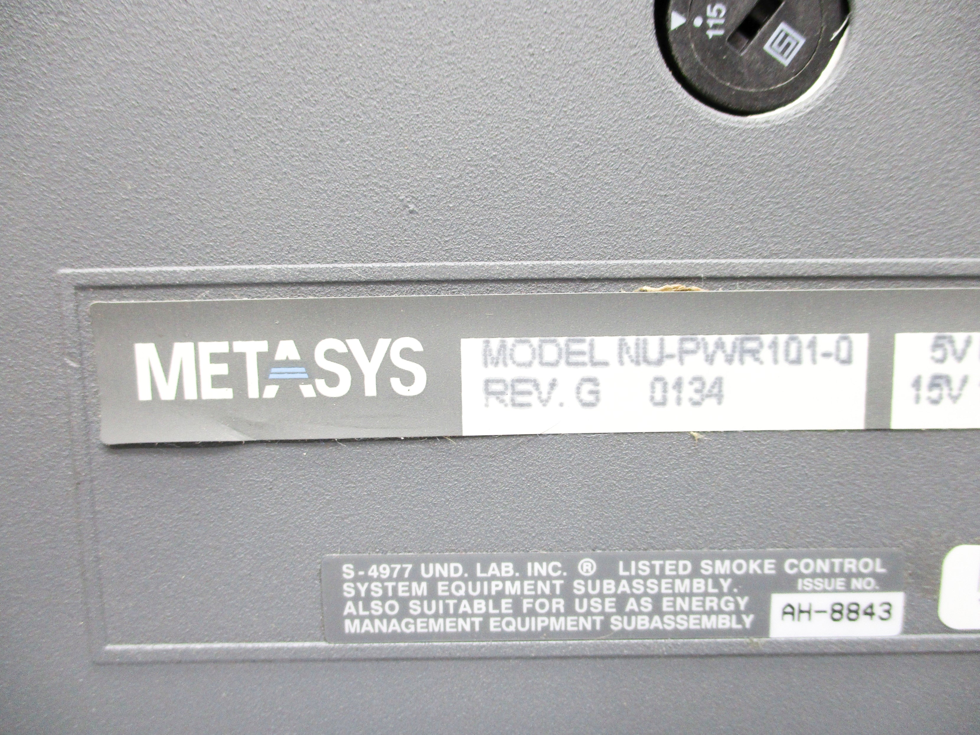 METASYS NU-PWR101-0 NSNP