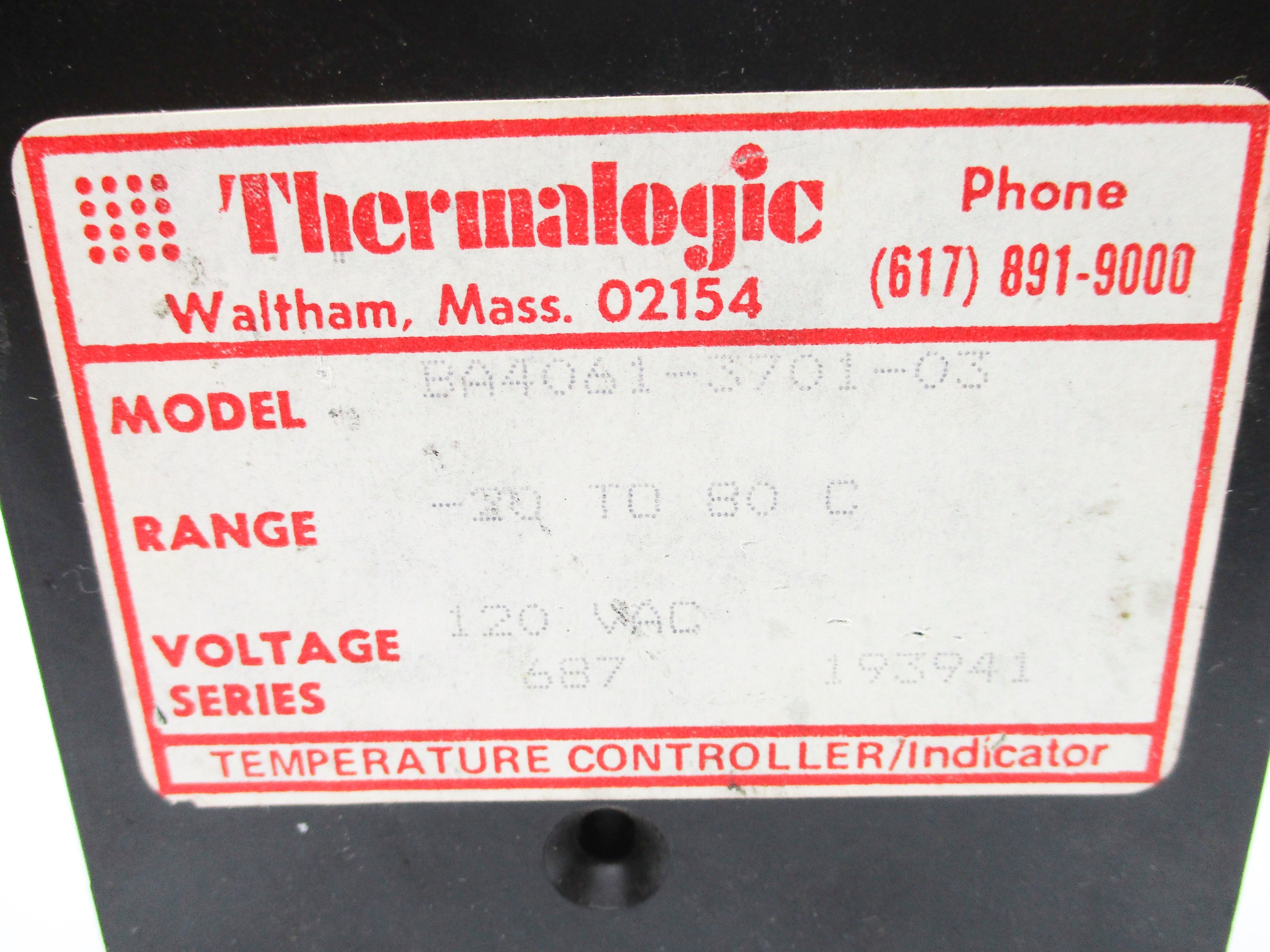 THERMALOGIC BA4061-3701-03 UNMP