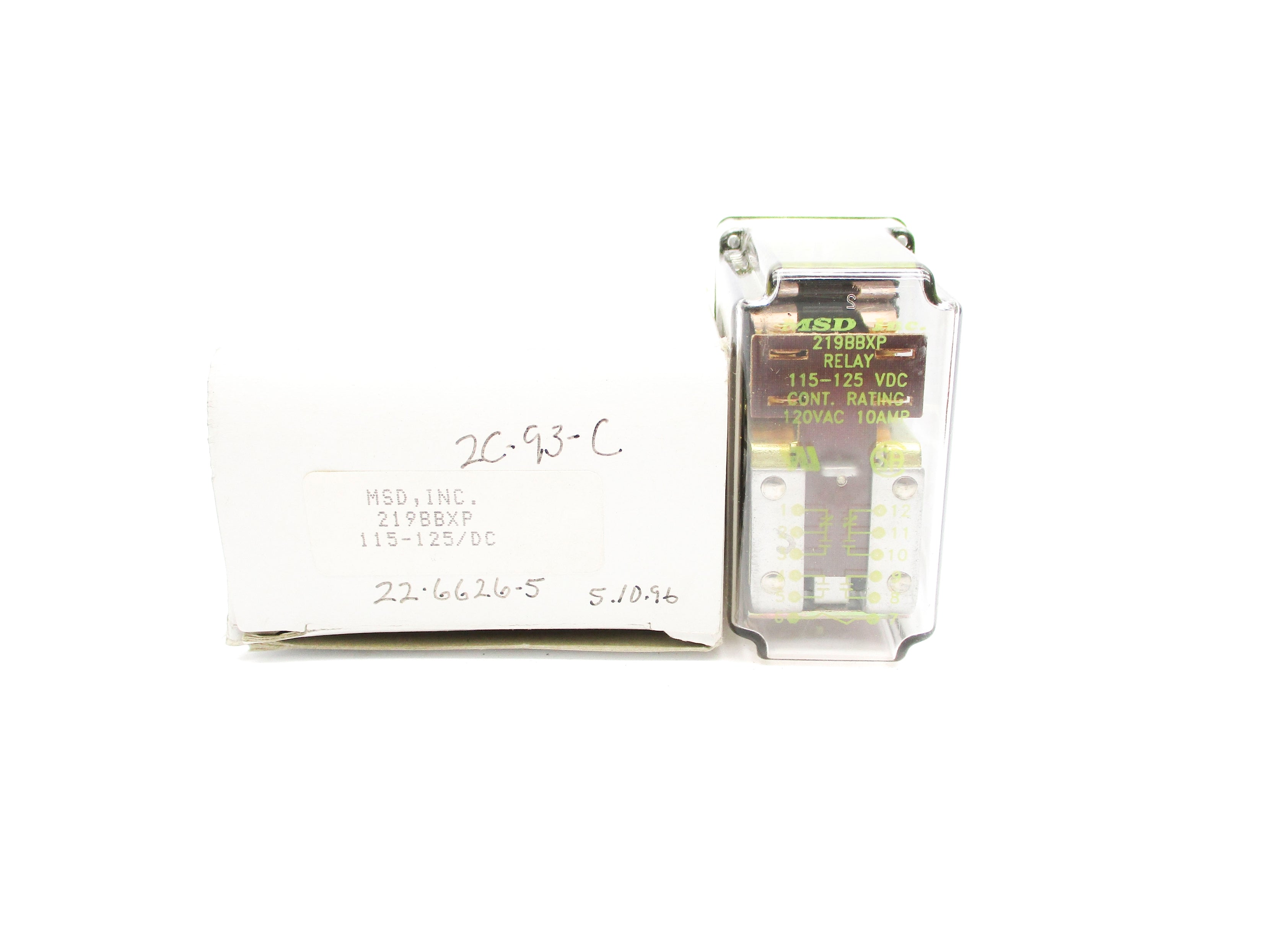 MSD 219BBXP 115-125VDC NSMP