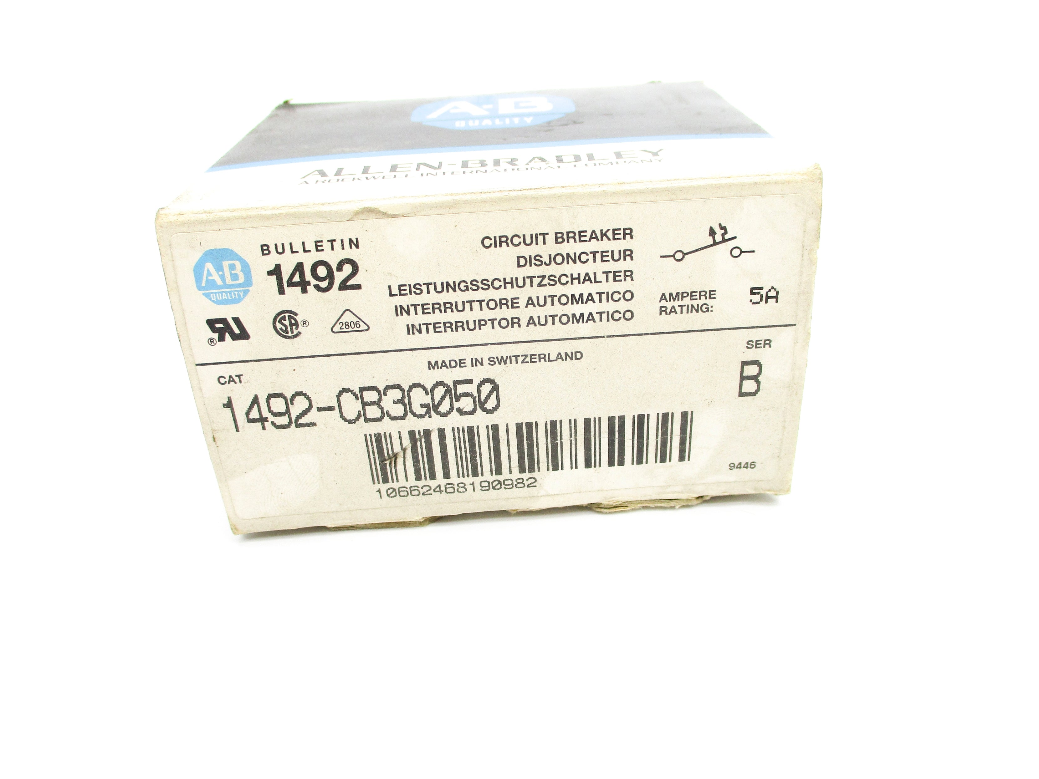 ALLEN BRADLEY 1492-CB3G050 SER. B 5A NSMP