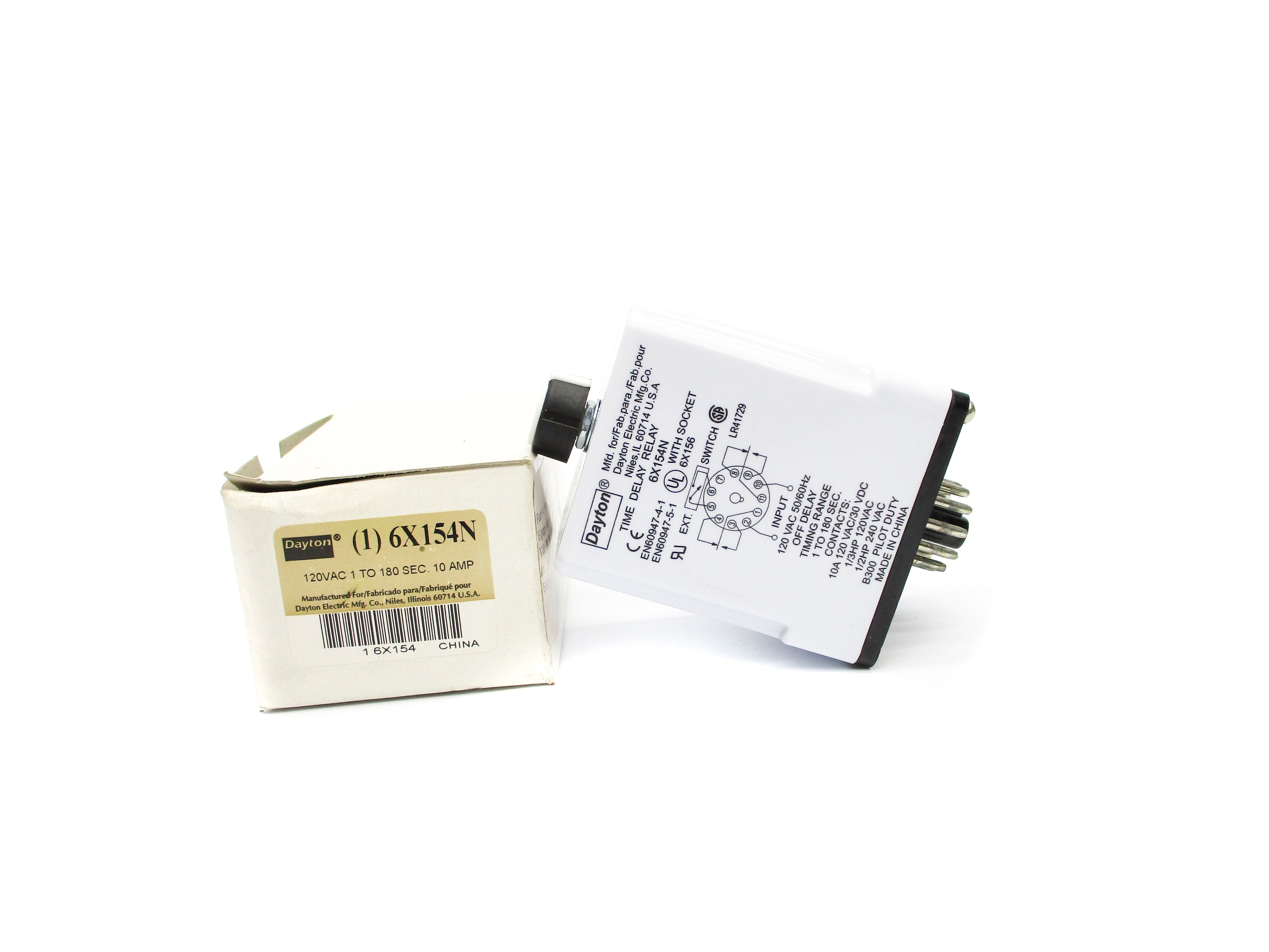 DAYTON 6X154N 120VAC 10A 1-180S NSMP