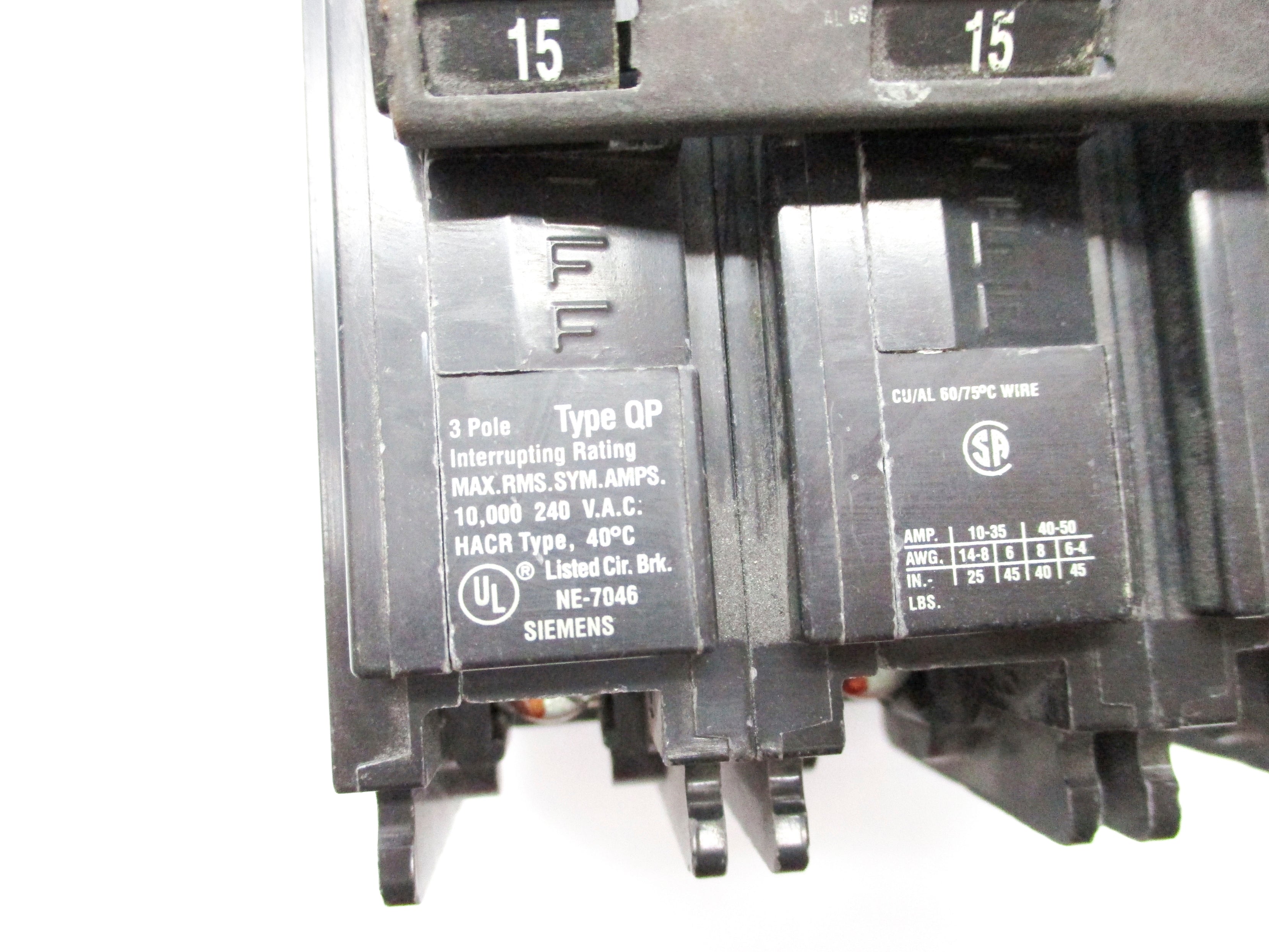 GENERAL ELECTRIC QP315 15A 240VAC NSNP