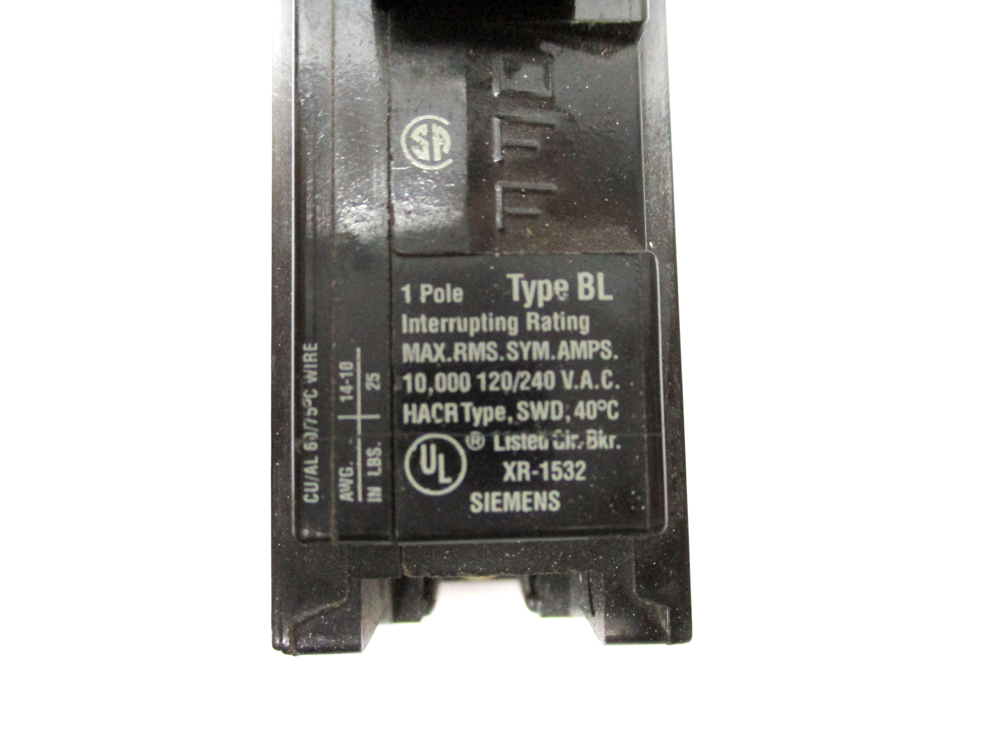 SIEMENS BL120 120/240V 20A UNMP
