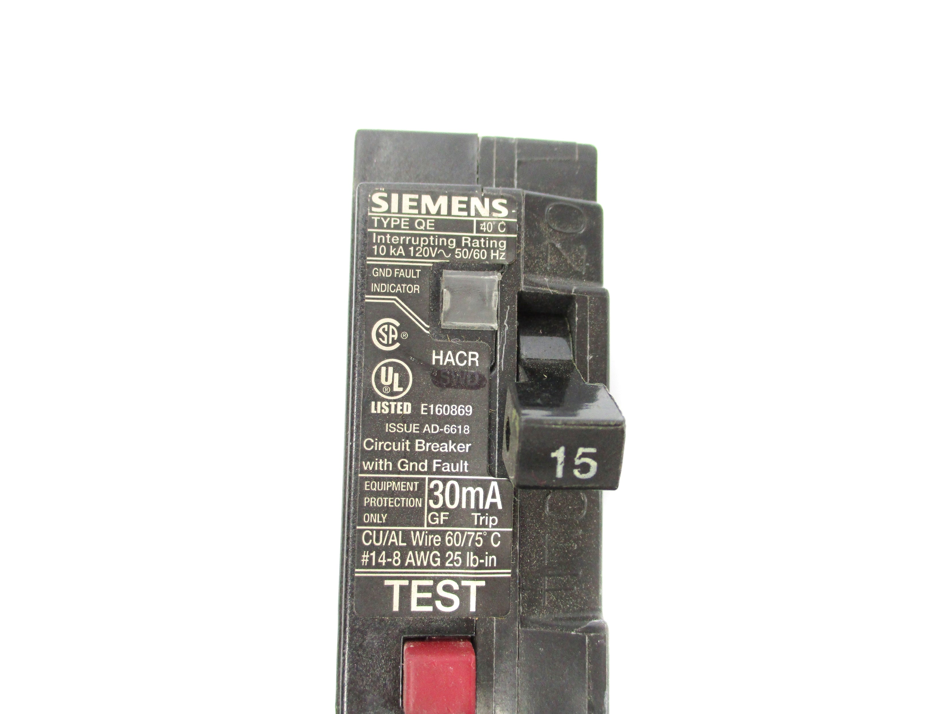 SIEMENS QE115 15A 120V NSNP