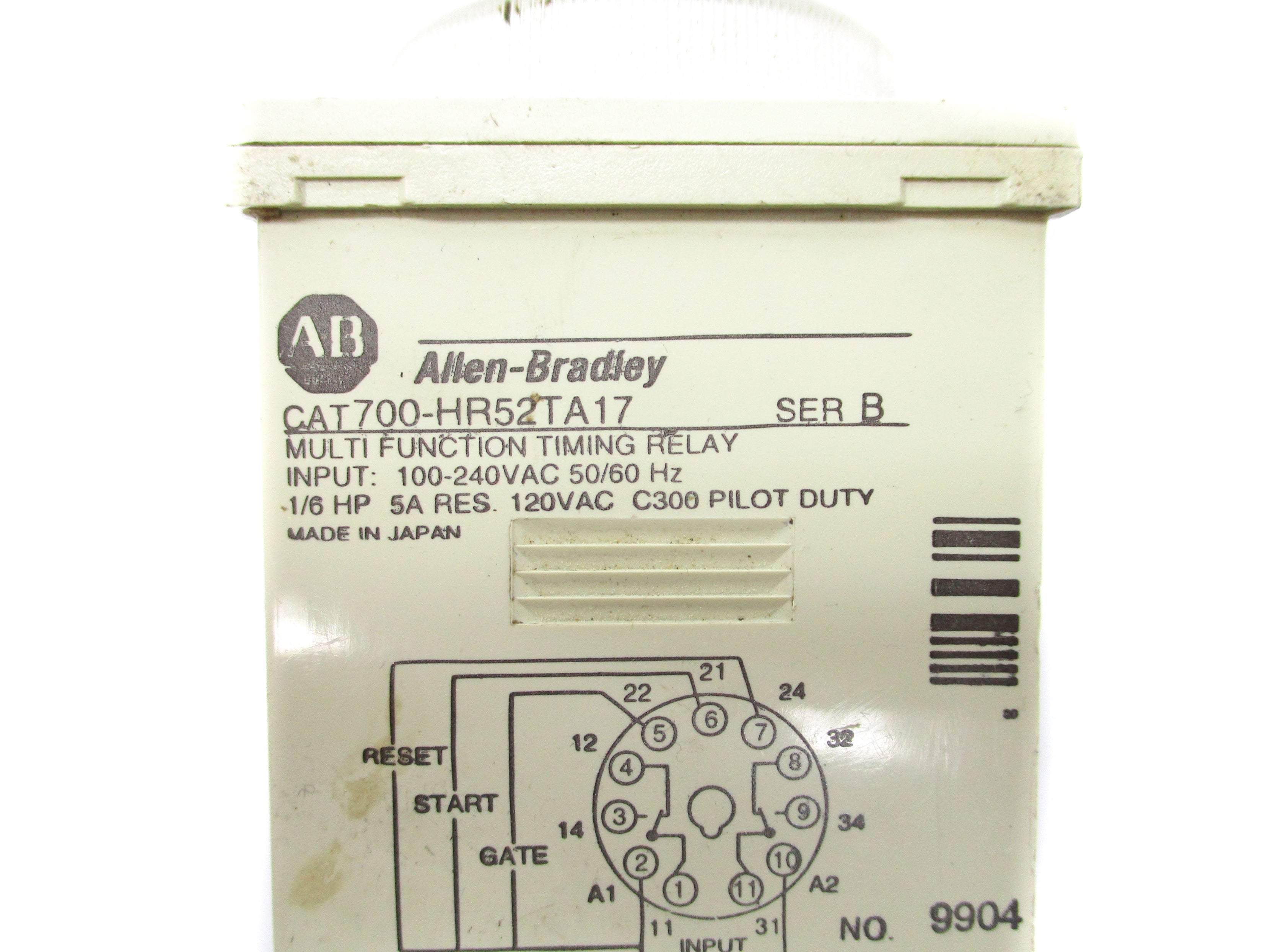 ALLEN BRADLEY 700-HR52TA17 SER. B UNMP