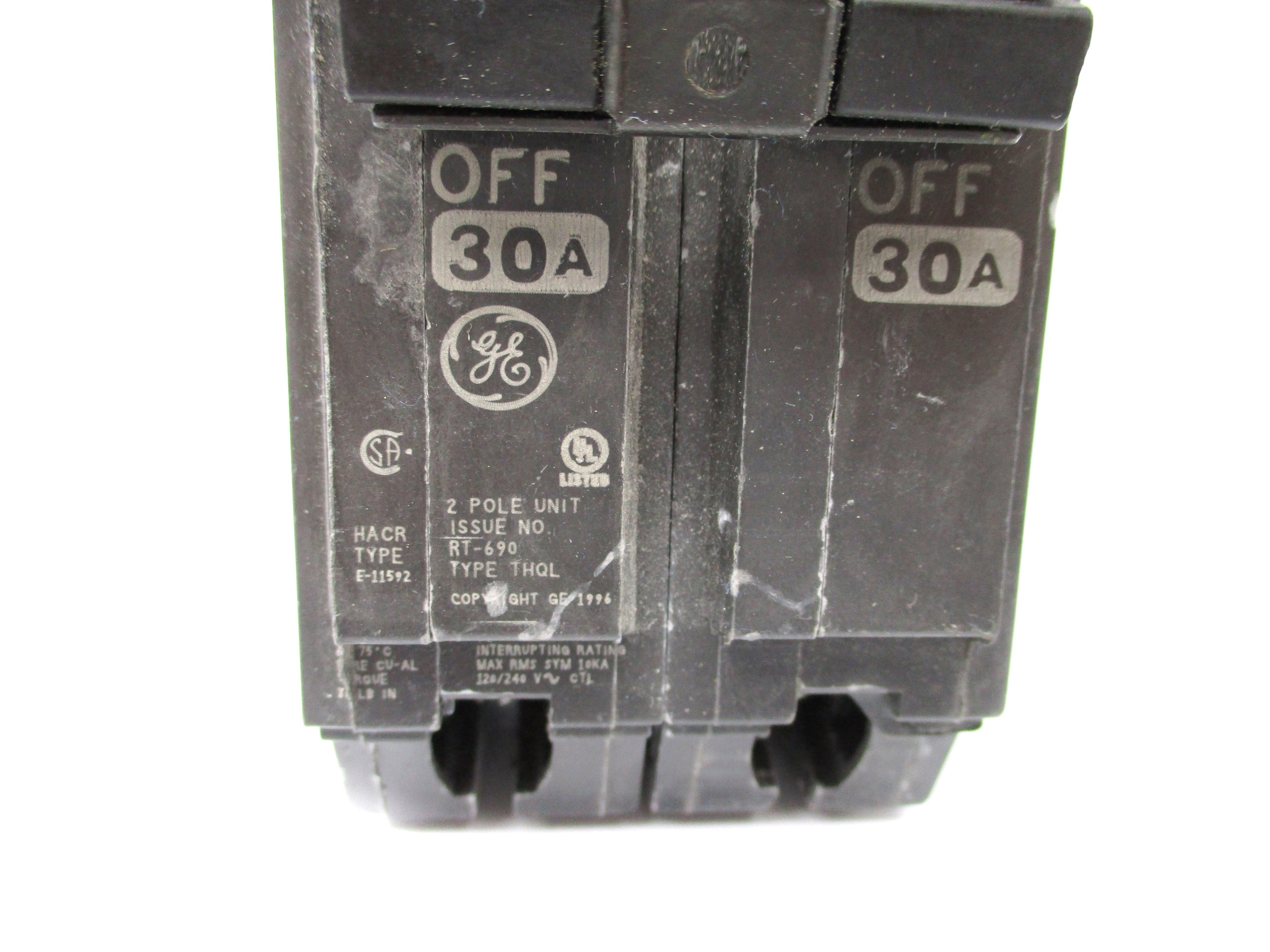 GENERAL ELECTRIC THQL230 30A 120/240VAC UNMP