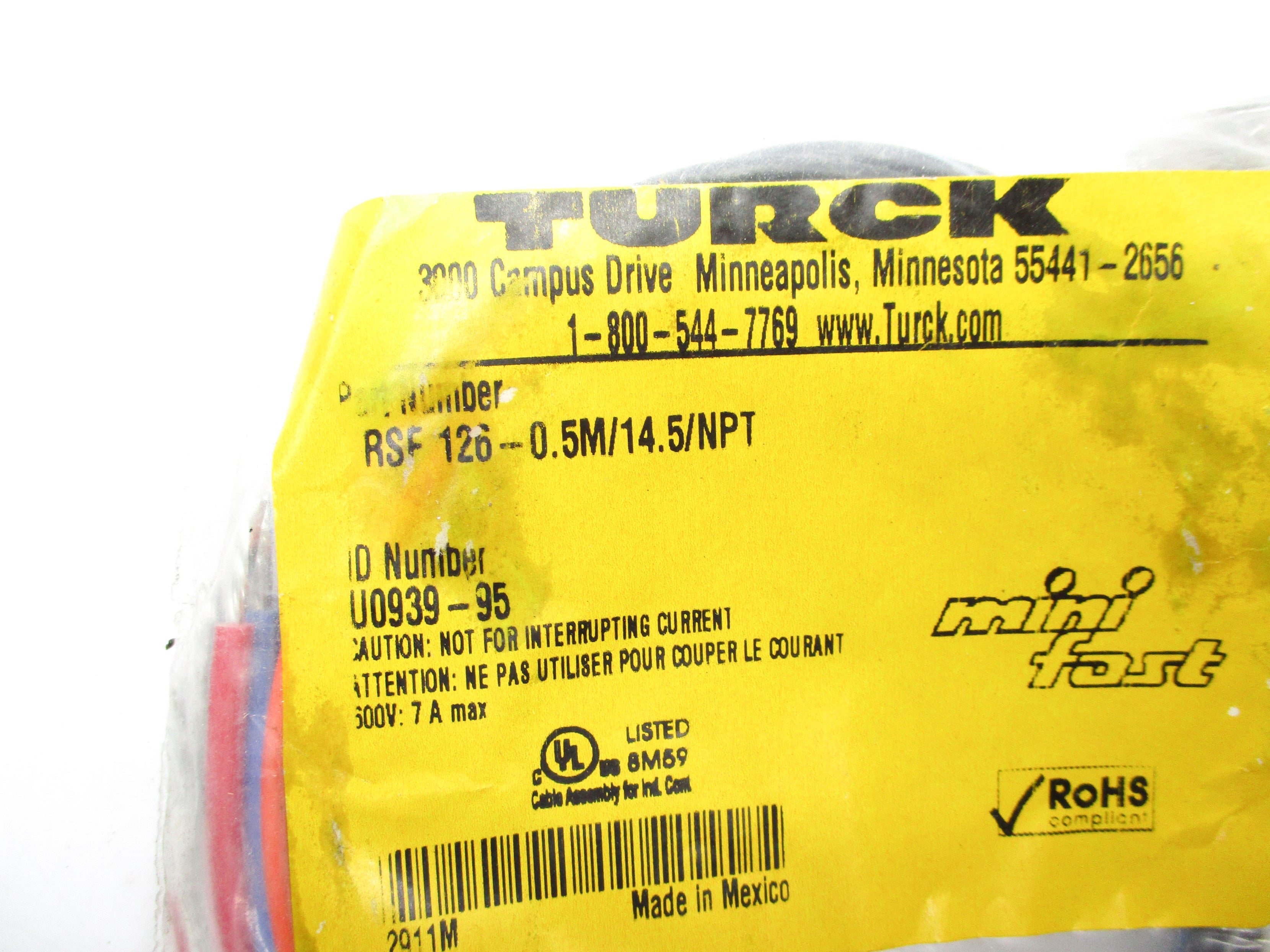 TURCK RSF126-0.5M/14.5/NPT NSMP