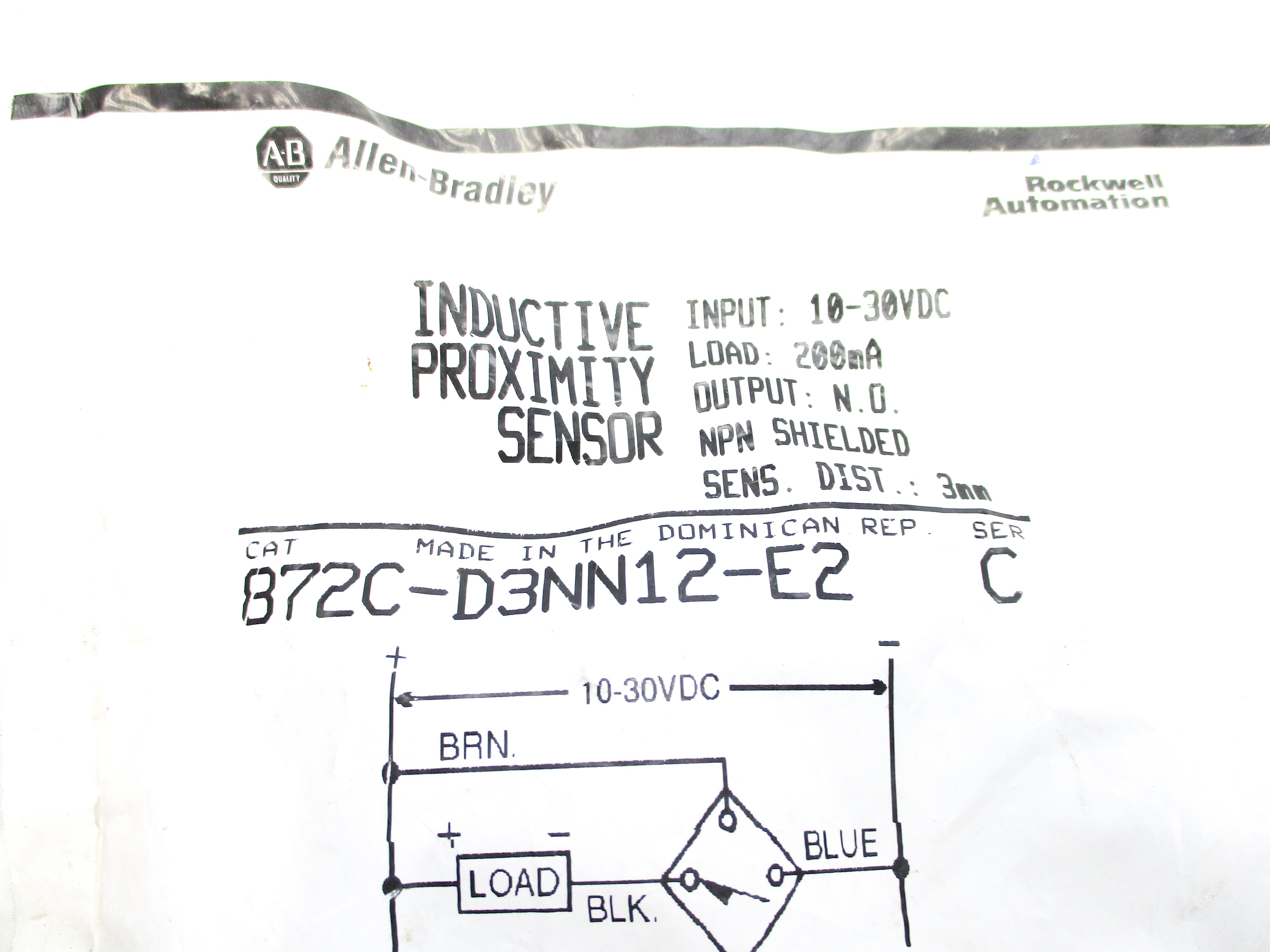 INDUSTRIAL SPARE PART 872C-D3NN12-E2 SER. C 10-30VDC NSMP