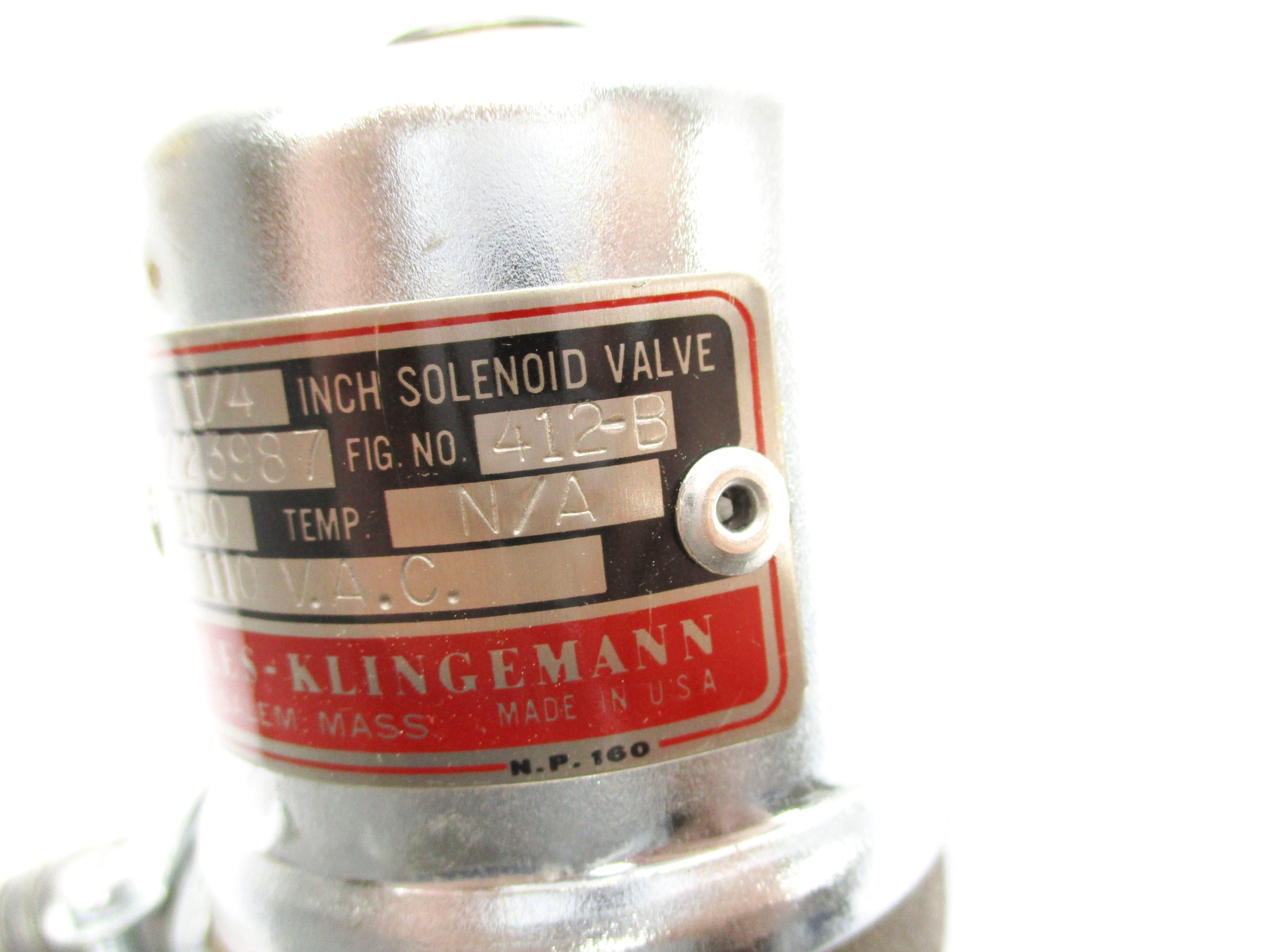 RUGGLES-KLINGEMANN 412-B 110VAC NSNP