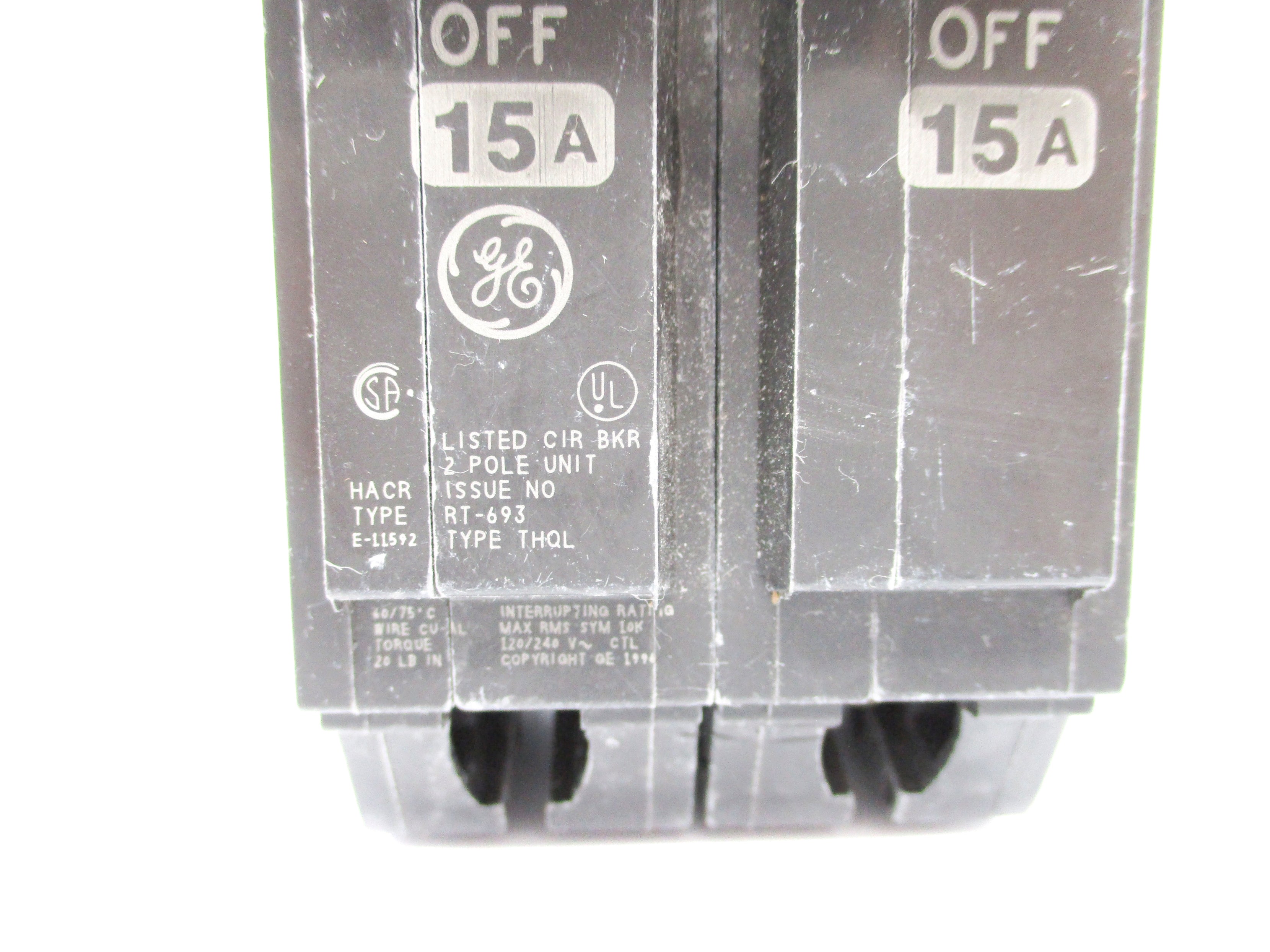 GENERAL ELECTRIC THQL2115 15A 120/240VAC NSNP