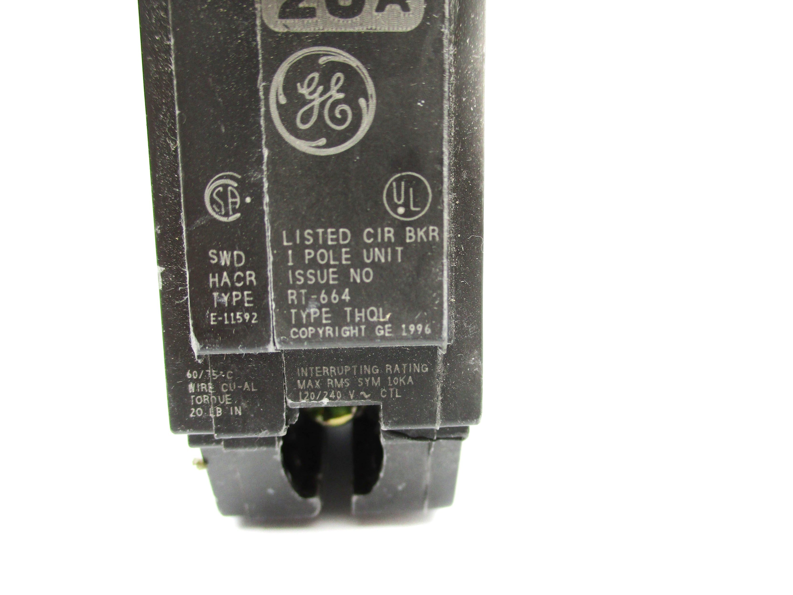 GENERAL ELECTRIC THQL1120 120/240V 20A NSNP