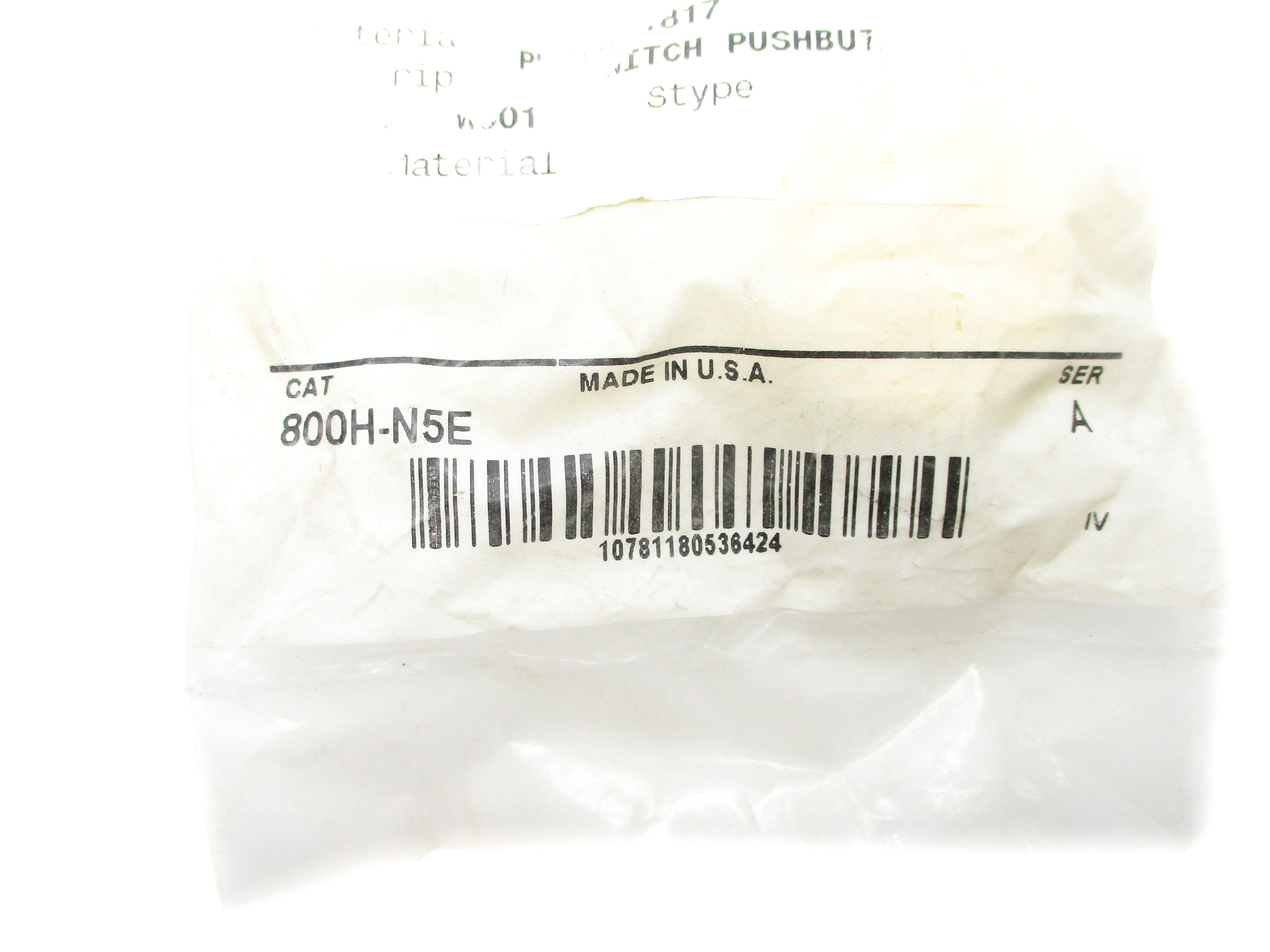 ALLEN BRADLEY 800H-N5E SER. A NSMP