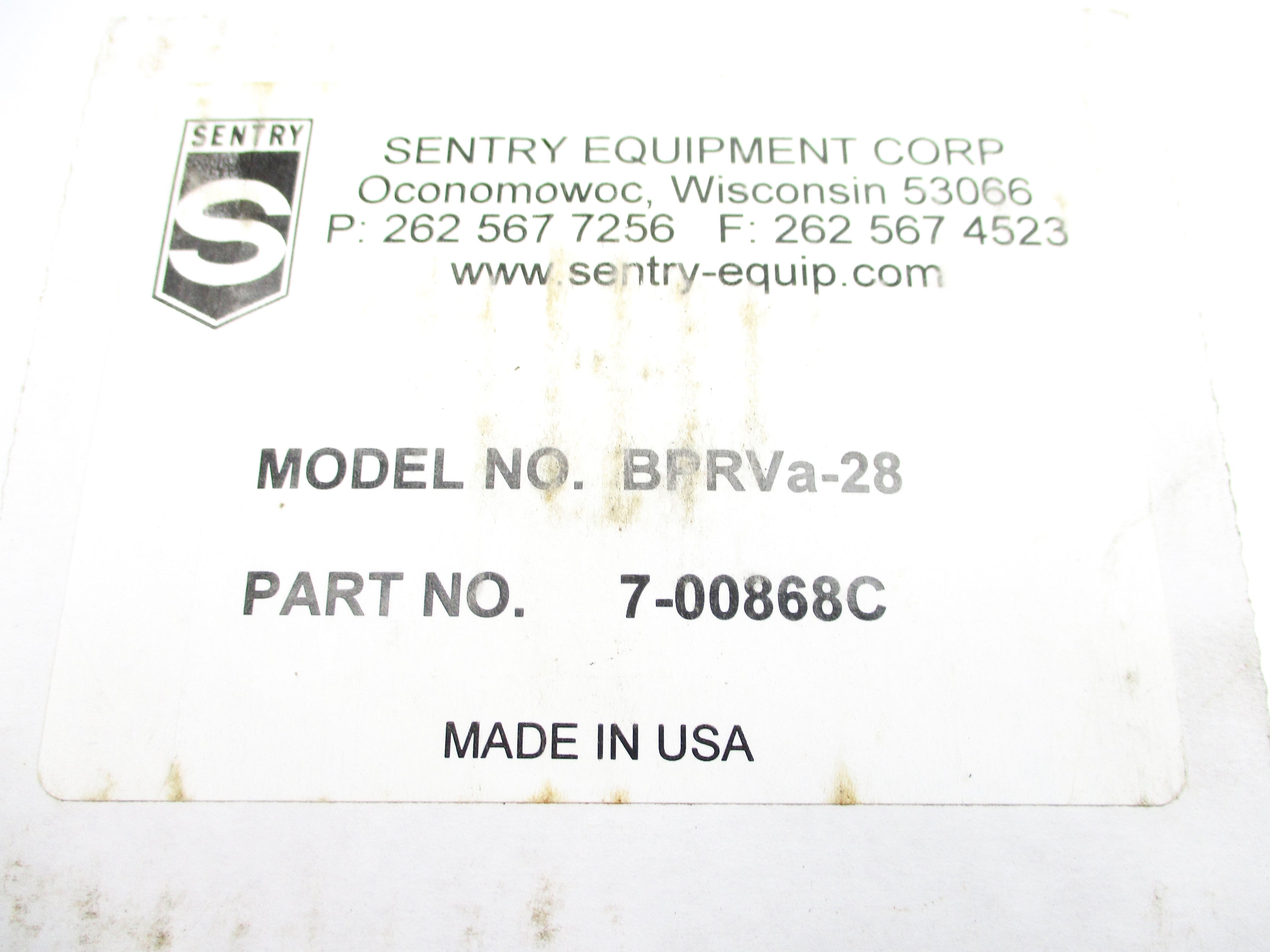 SENTRY 7-00868C BPRVa-28 NSMP