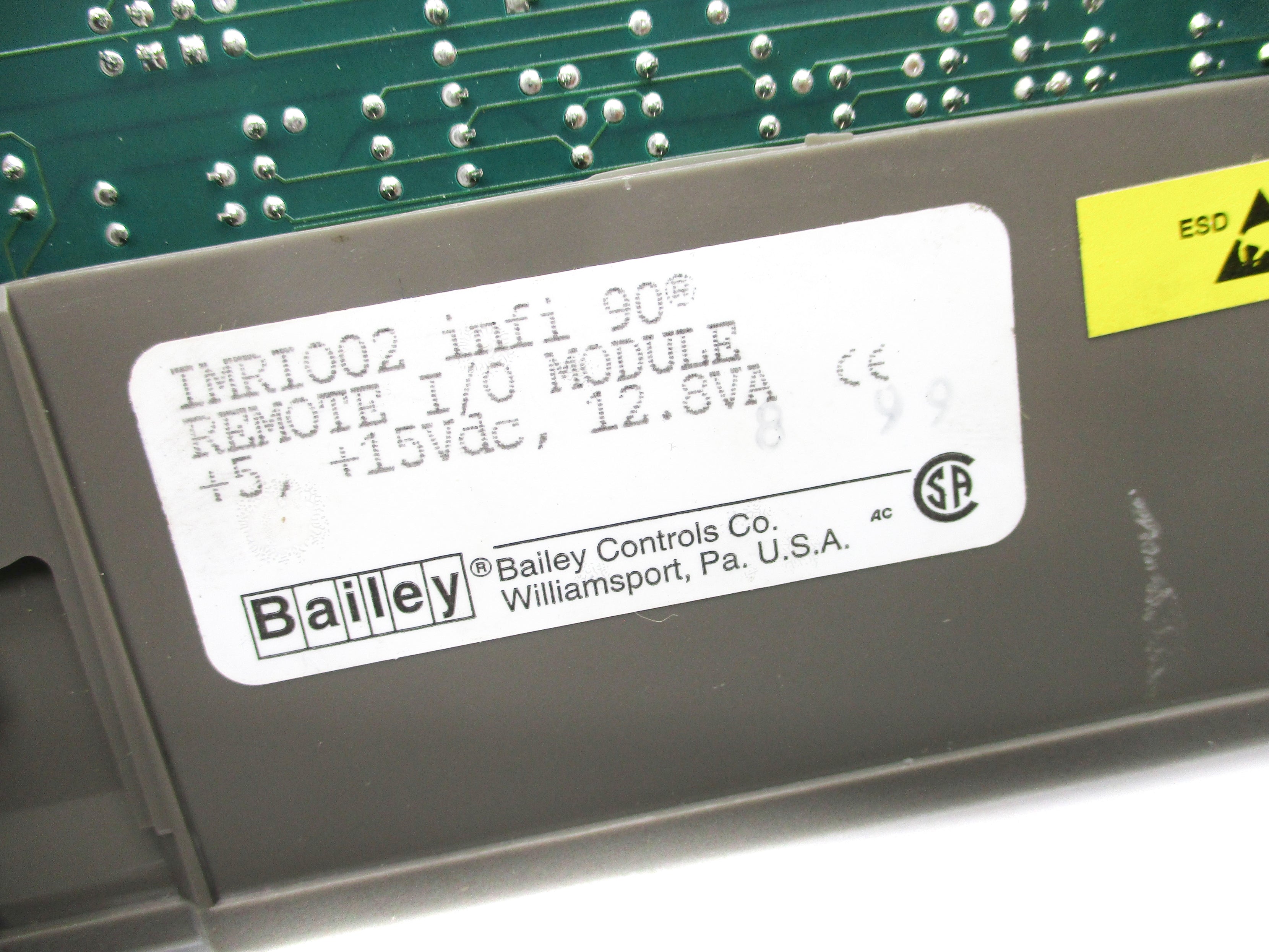 BAILEY CONTROLS IMRI002 UNMP
