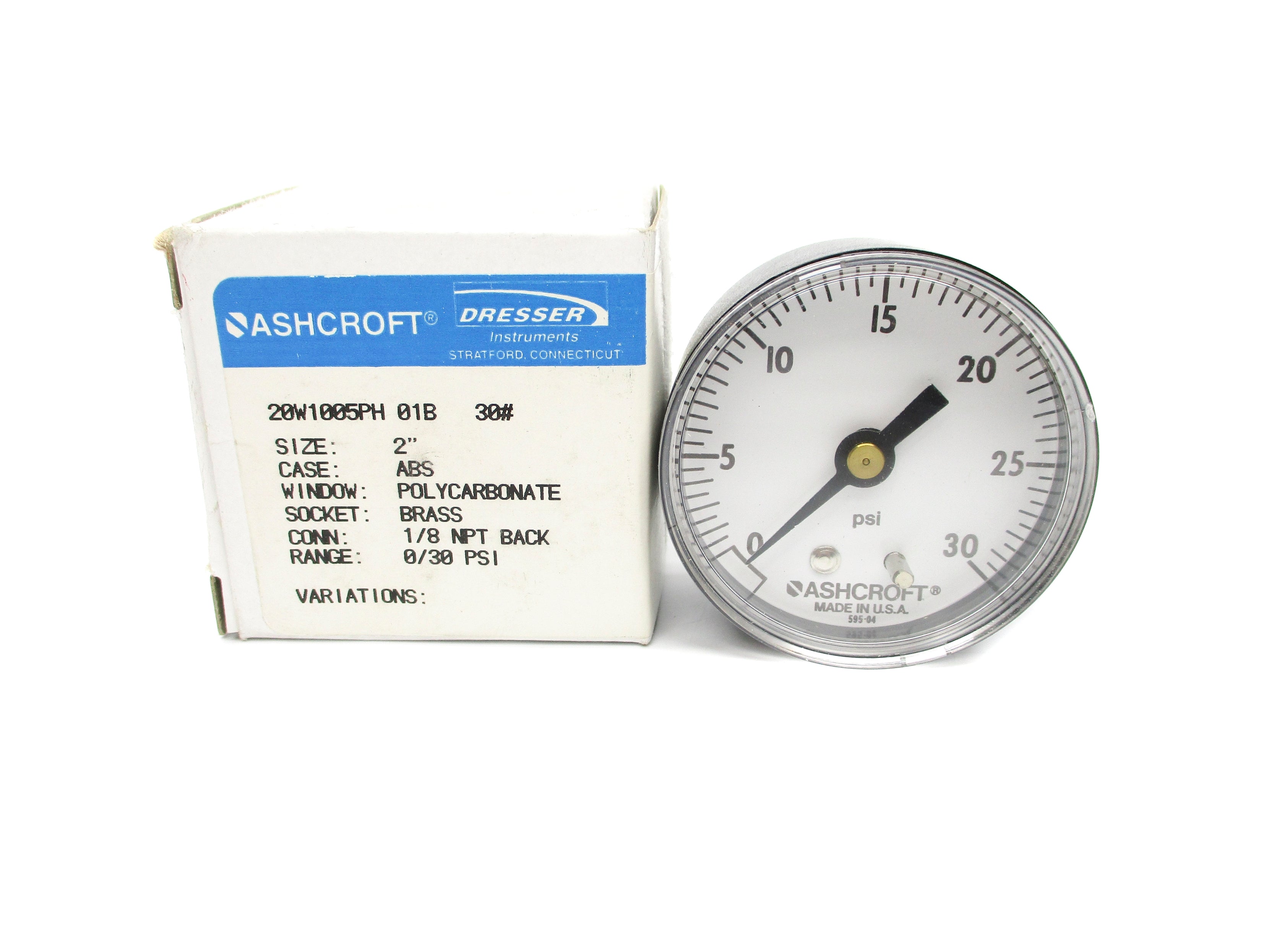 ASHCROFT 20W1005PH01B30# 30PSI NSMP