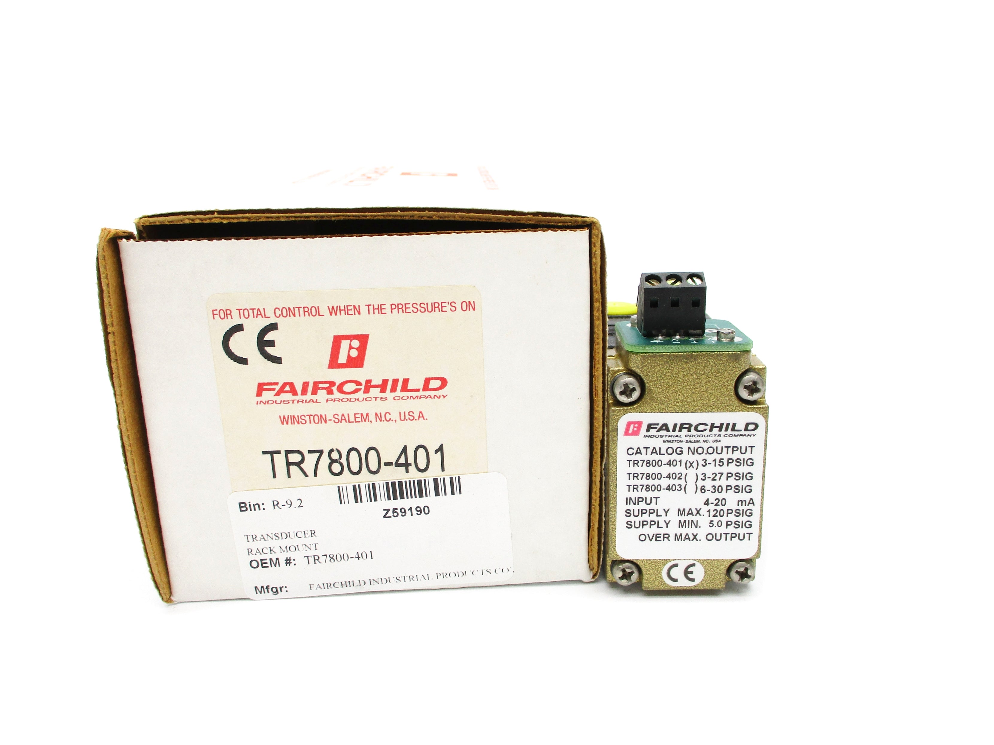 FAIRCHILD TR7800-401 3-15PSIG NSMP