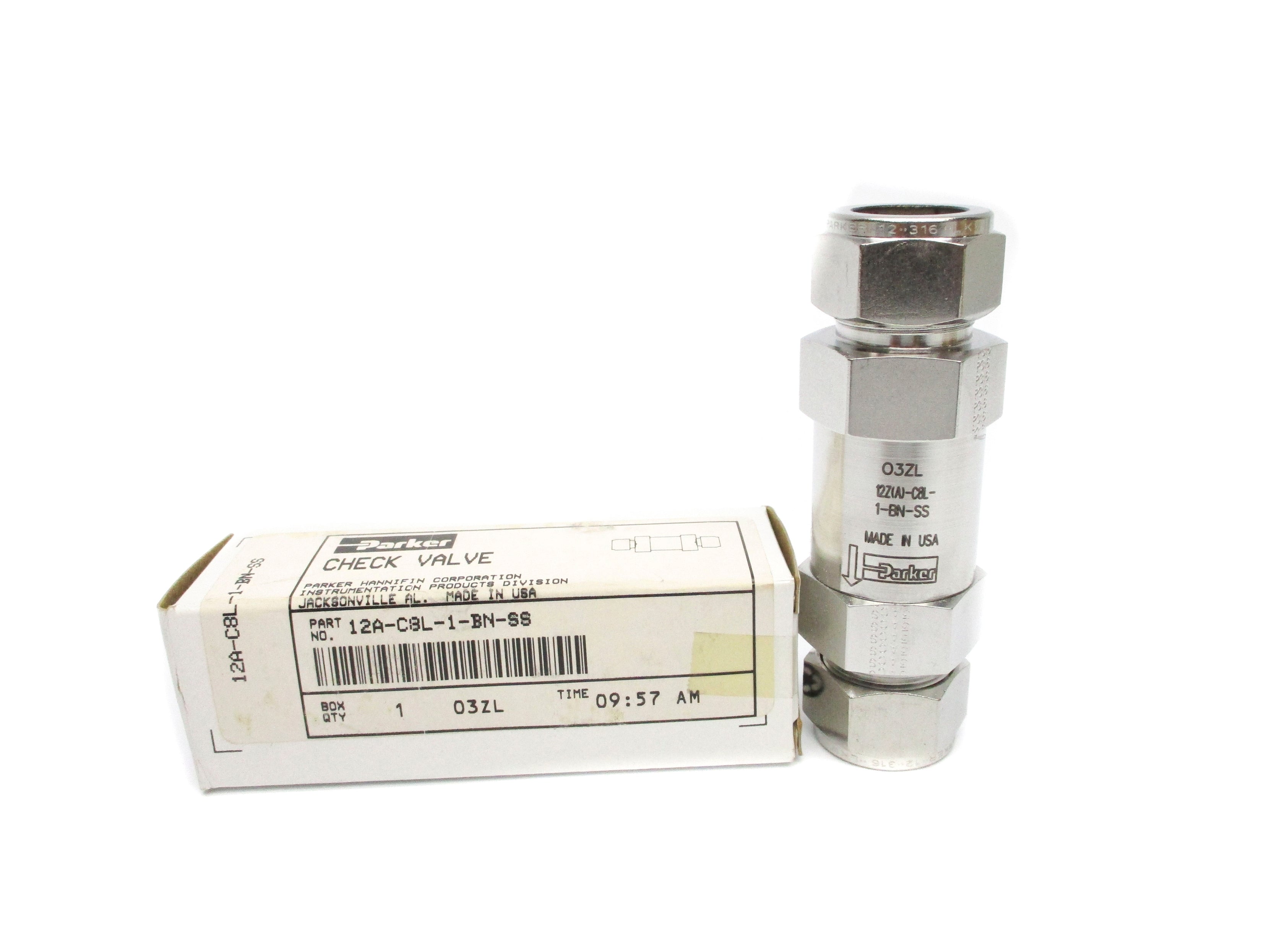 PARKER 12A-C8L-1-BN-SS NSMP