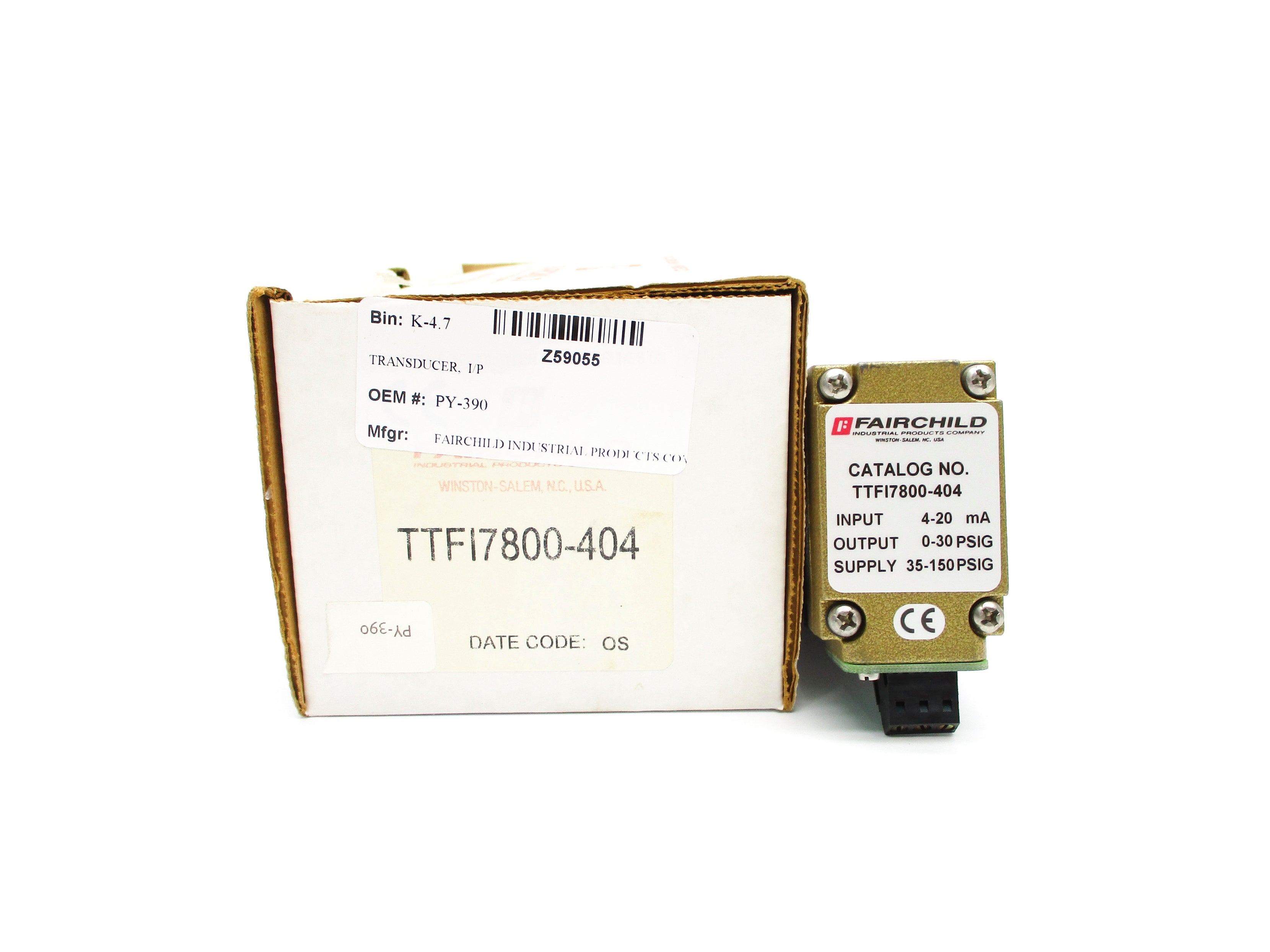 FAIRCHILD TTFI7800-404 150PSIG NSMP