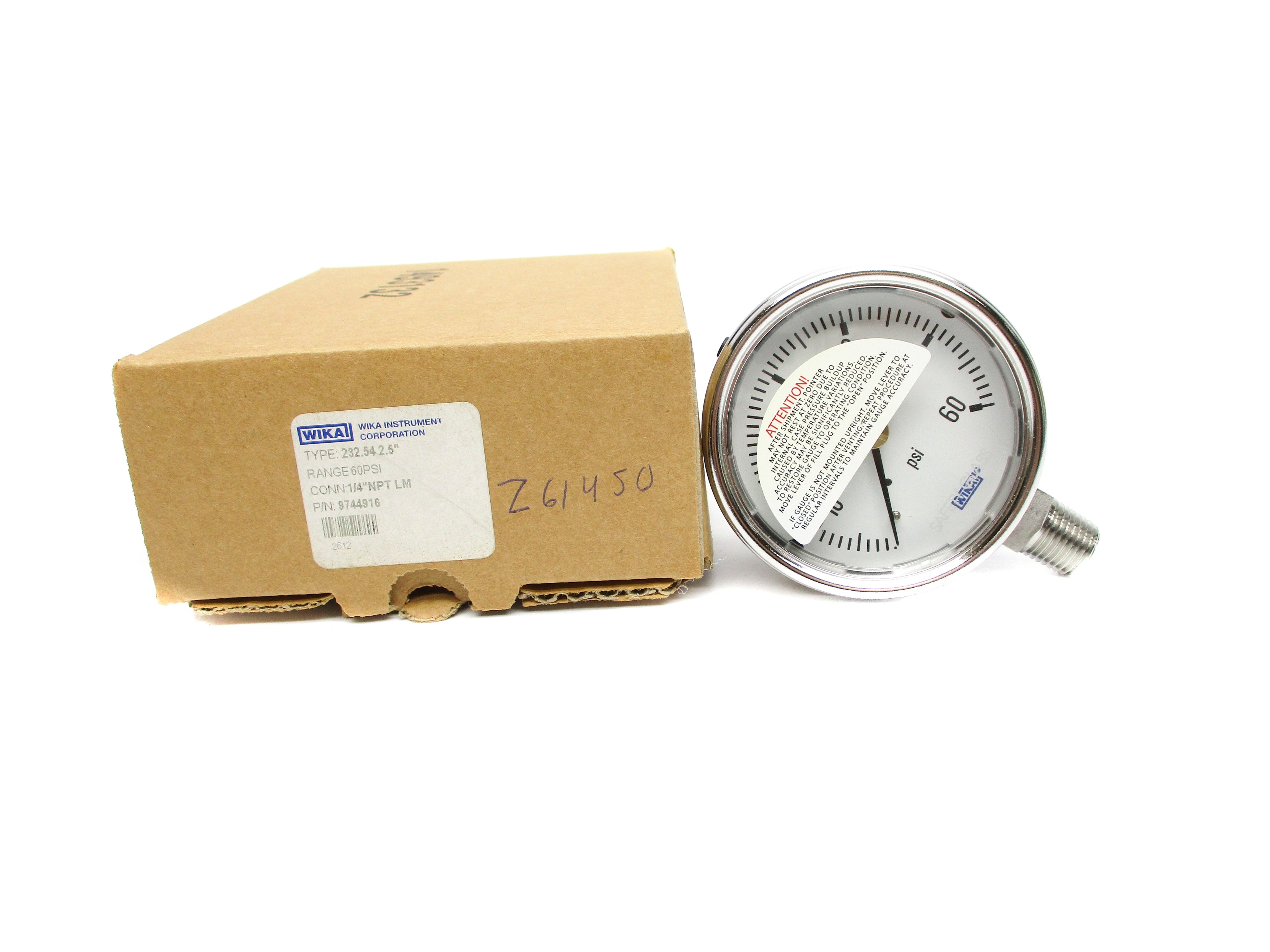 WIKA 9744916 60PSI NSMP