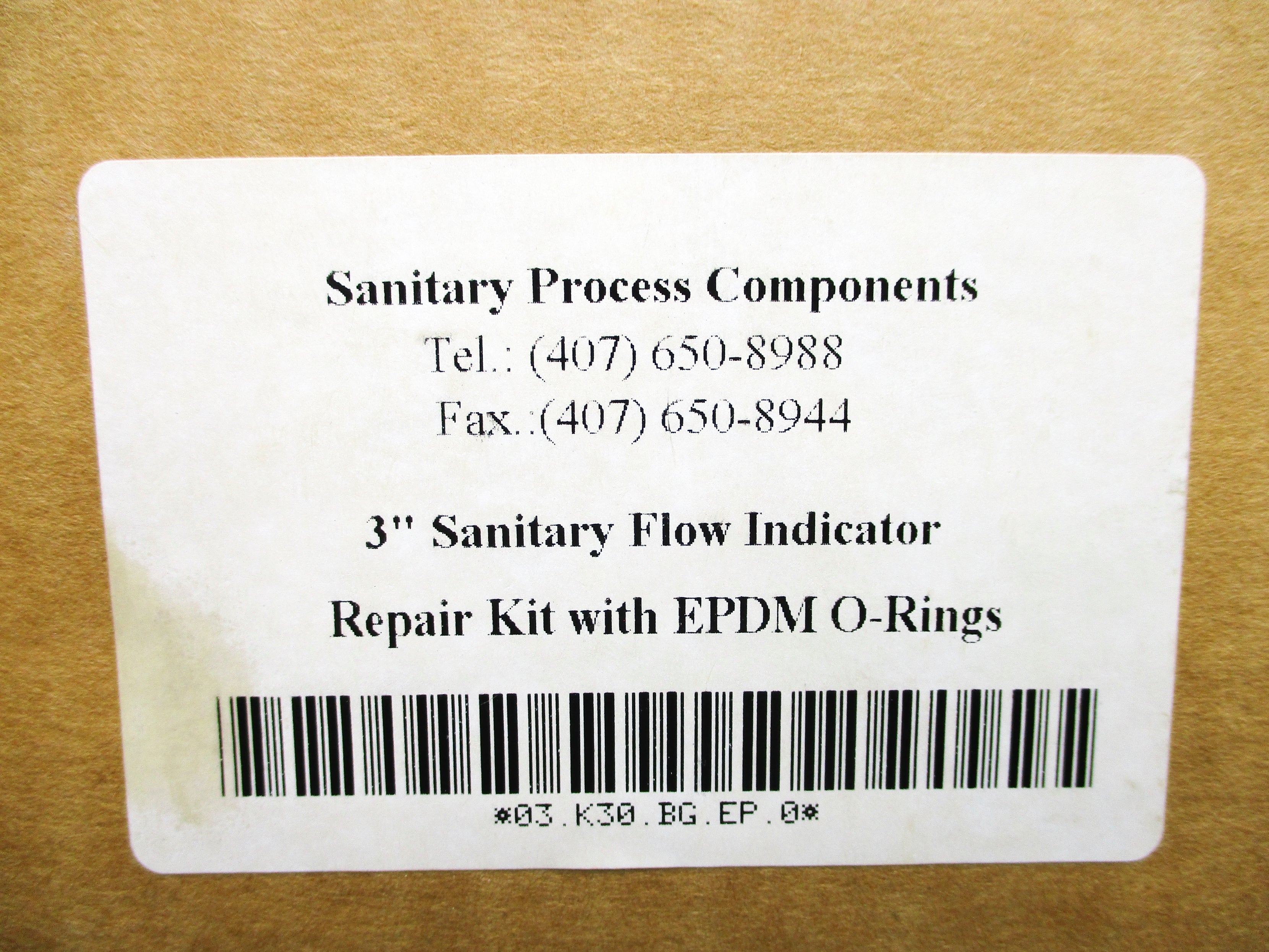 SANITARY PROCESS COMPONENTS 03.K30.BG.EP.0 NSFS