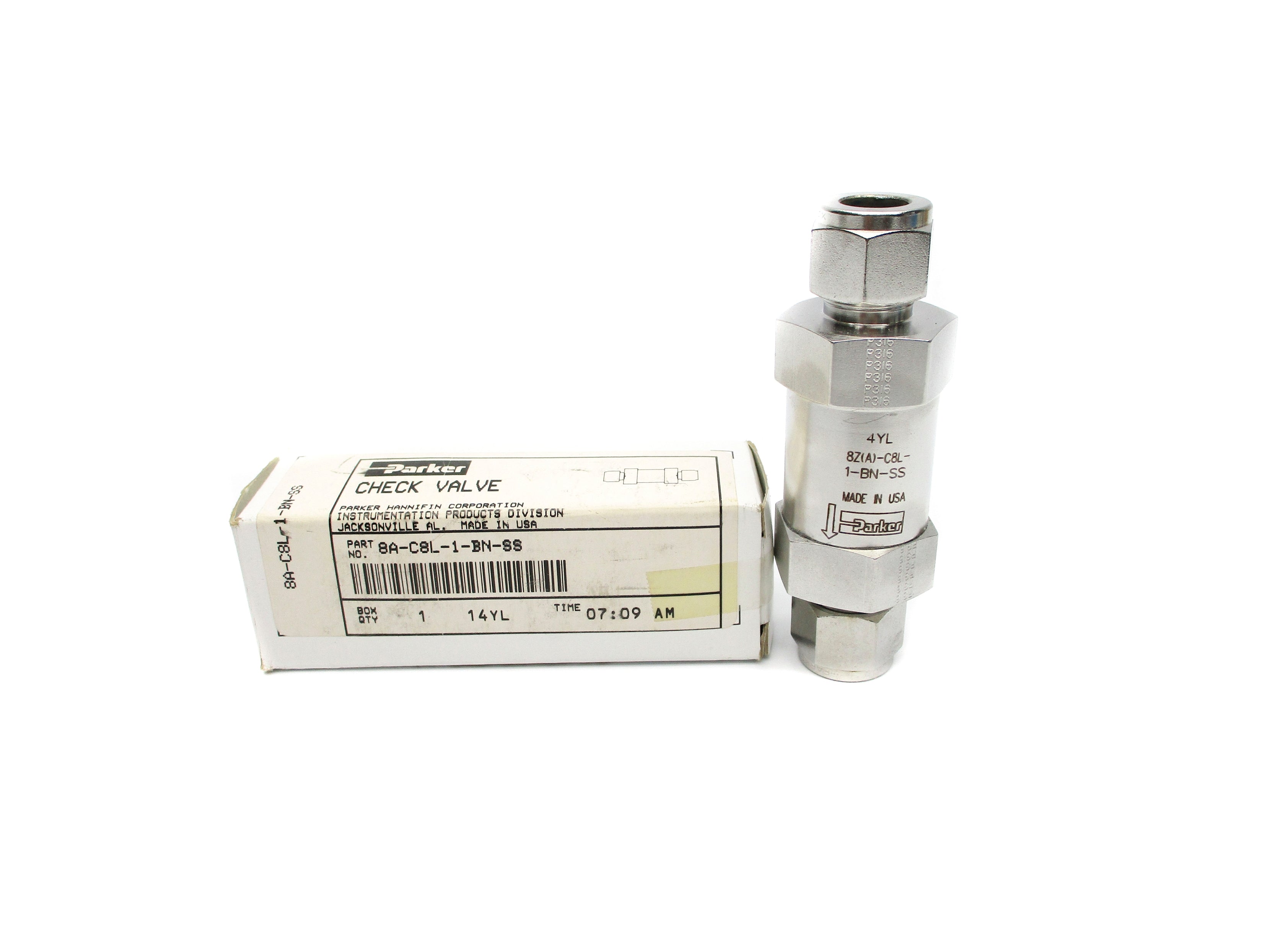 PARKER 8A-C8L-1-BN-SS NSMP