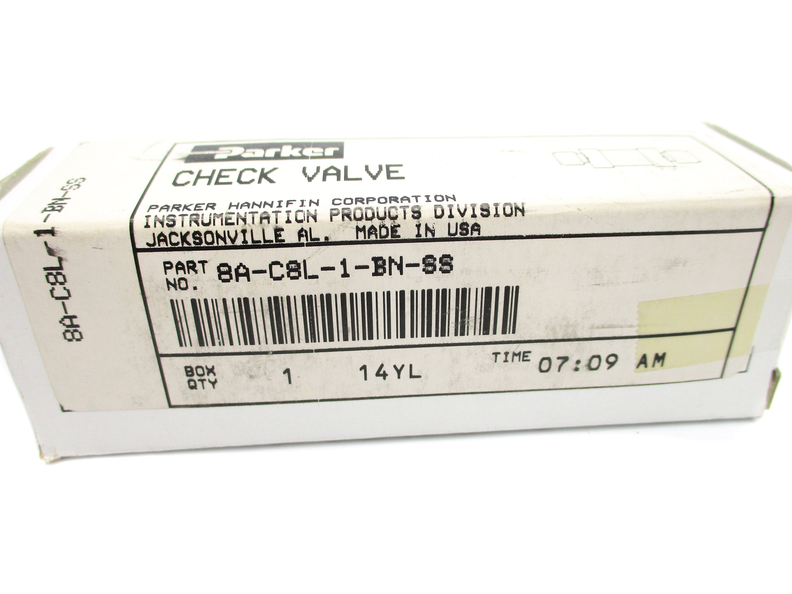 PARKER 8A-C8L-1-BN-SS NSMP