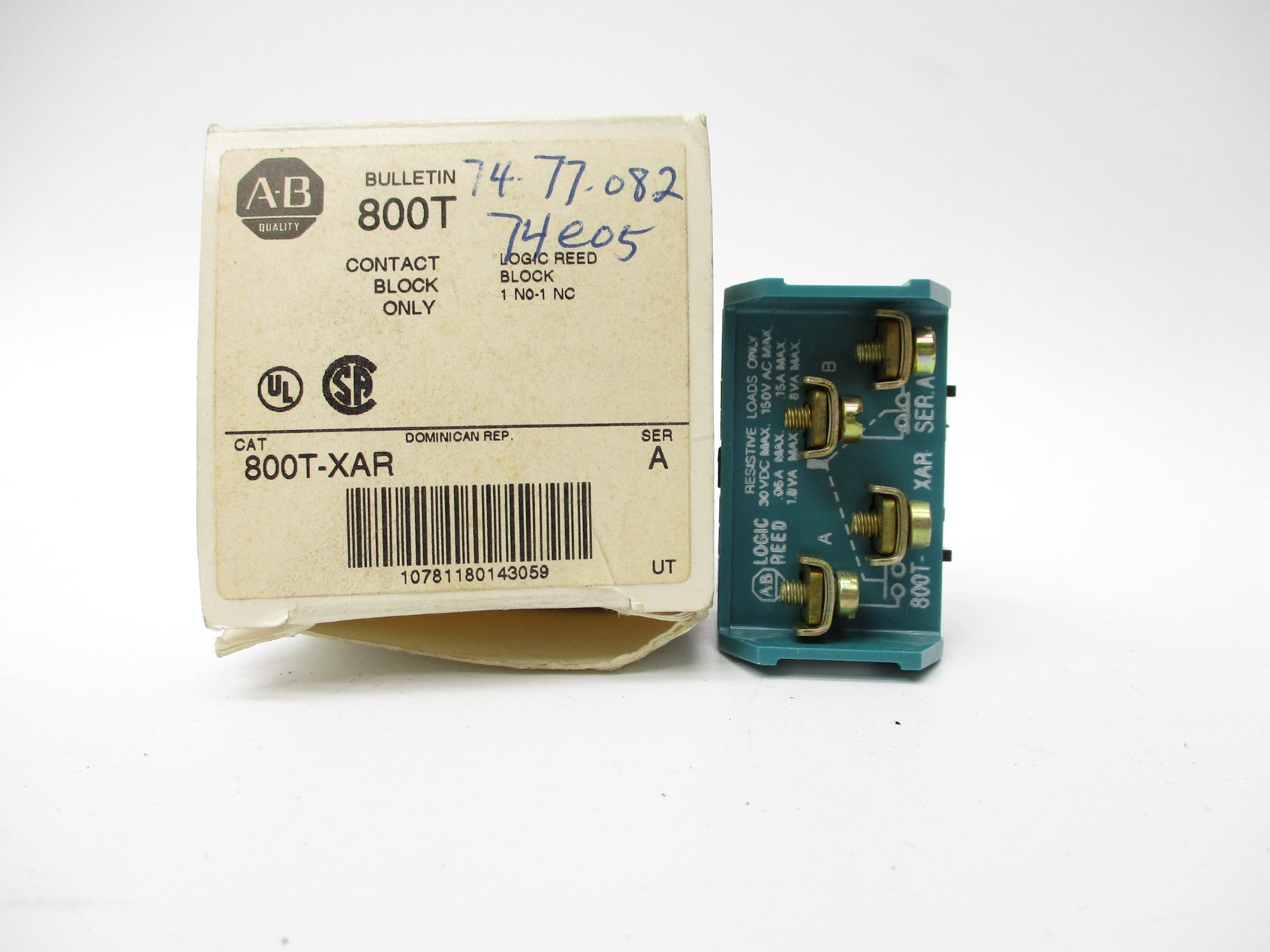INDUSTRIAL SPARE PART 800T-XAR SER. A 150VAC .06A (WH) NSMP