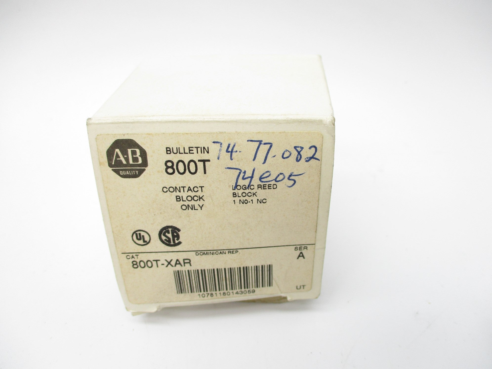 INDUSTRIAL SPARE PART 800T-XAR SER. A 150VAC .06A (WH) NSMP
